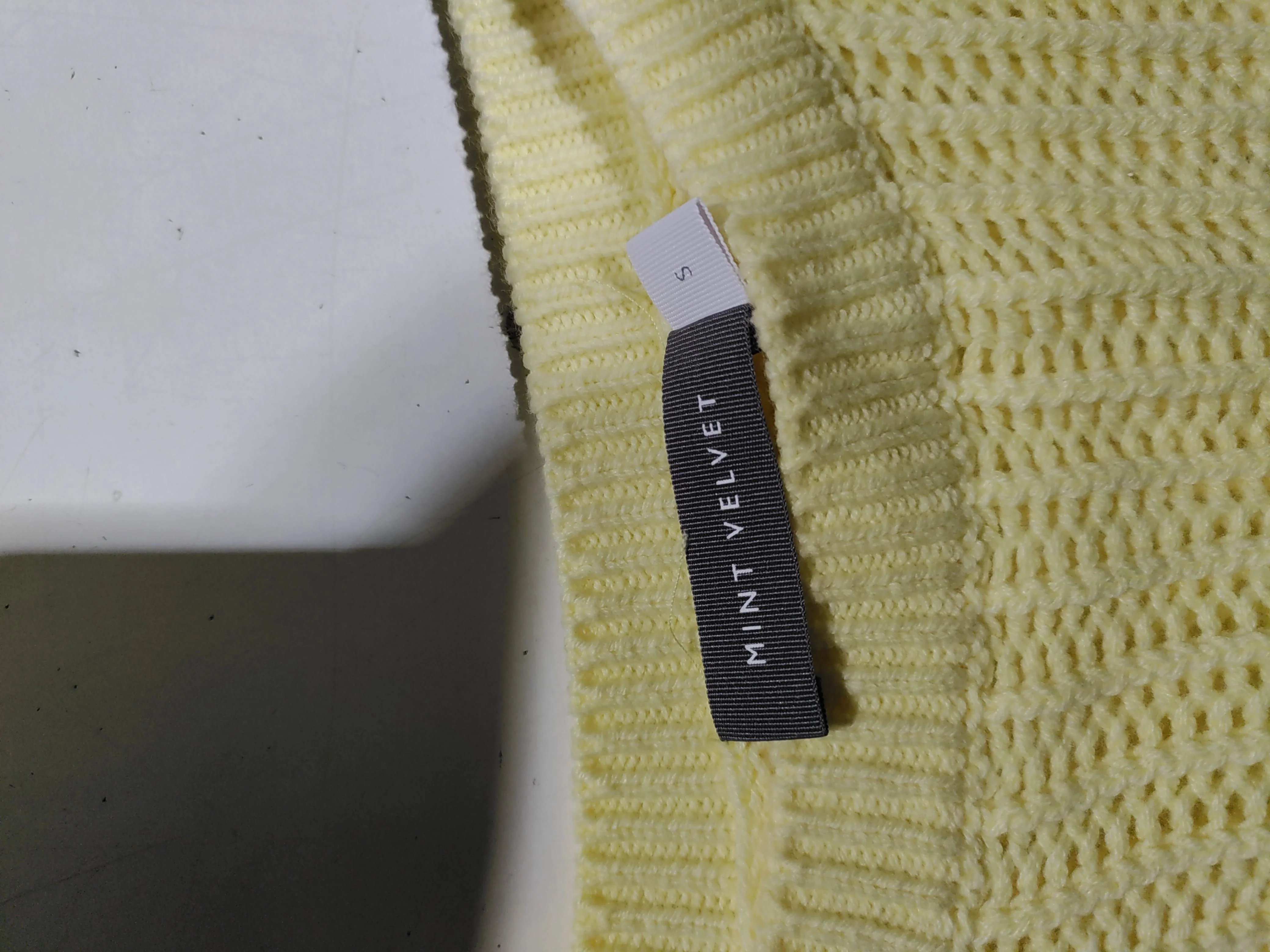 Mint Velvet Women's Jumper S Yellow 100% Other Round Neck Pullover - Image 5