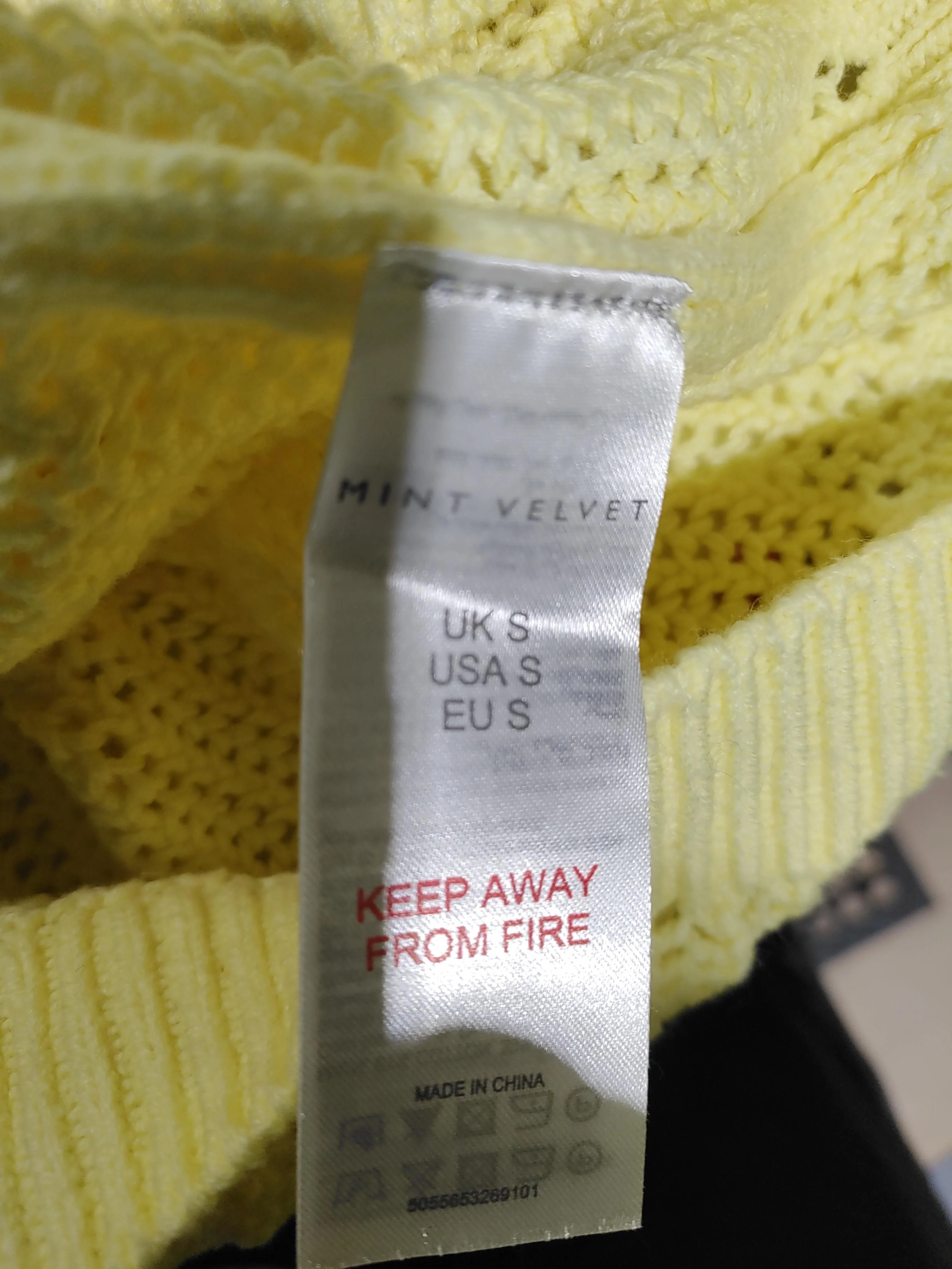 Mint Velvet Women's Jumper S Yellow 100% Other Round Neck Pullover - Image 6