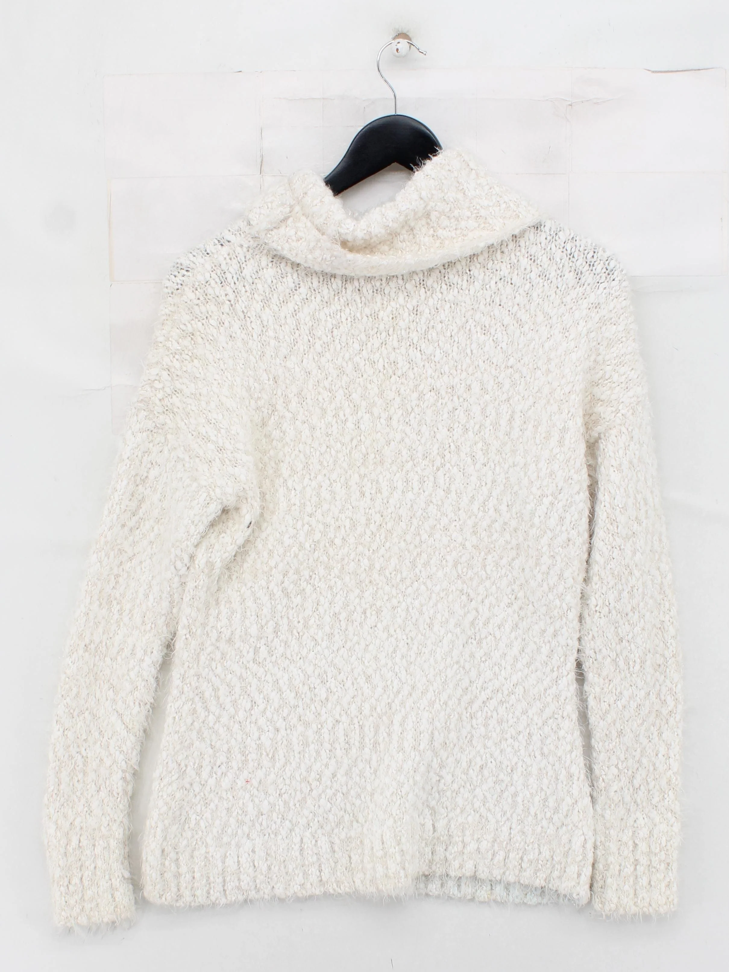 Mint Velvet Women's Jumper UK 10 Cream Polyester with Nylon, Acrylic Pullover - Image 2