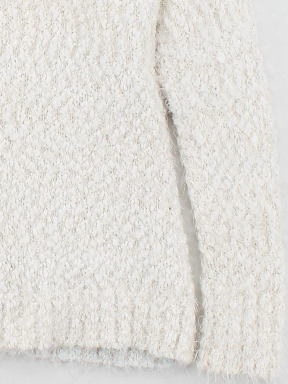 Mint Velvet Women's Jumper UK 10 Cream Polyester with Nylon, Acrylic Pullover - Image 4