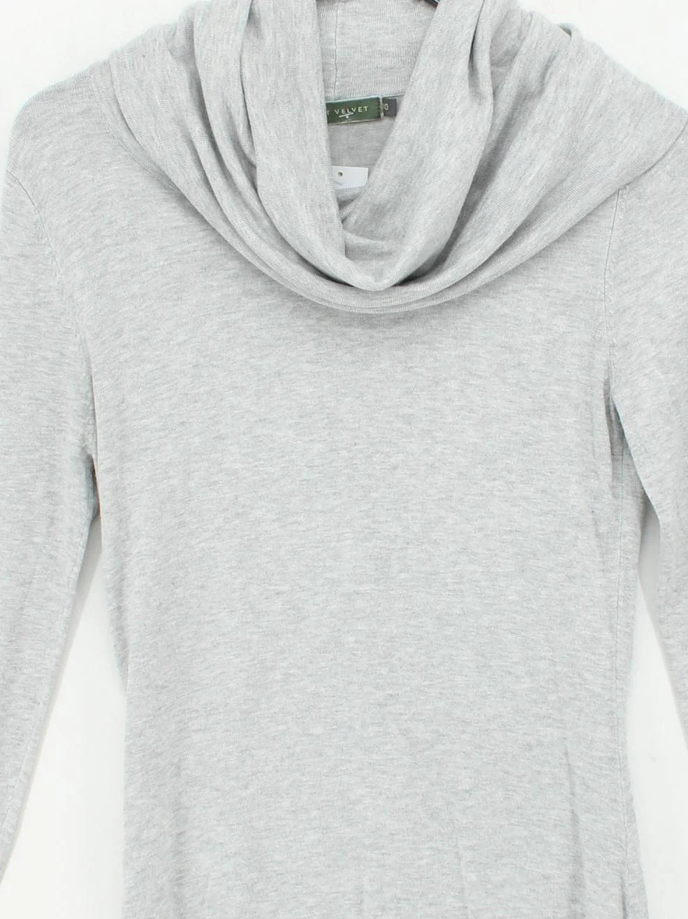 Mint Velvet Women's Jumper UK 10 Grey Viscose with Nylon, Elastane Pullover - Image 3