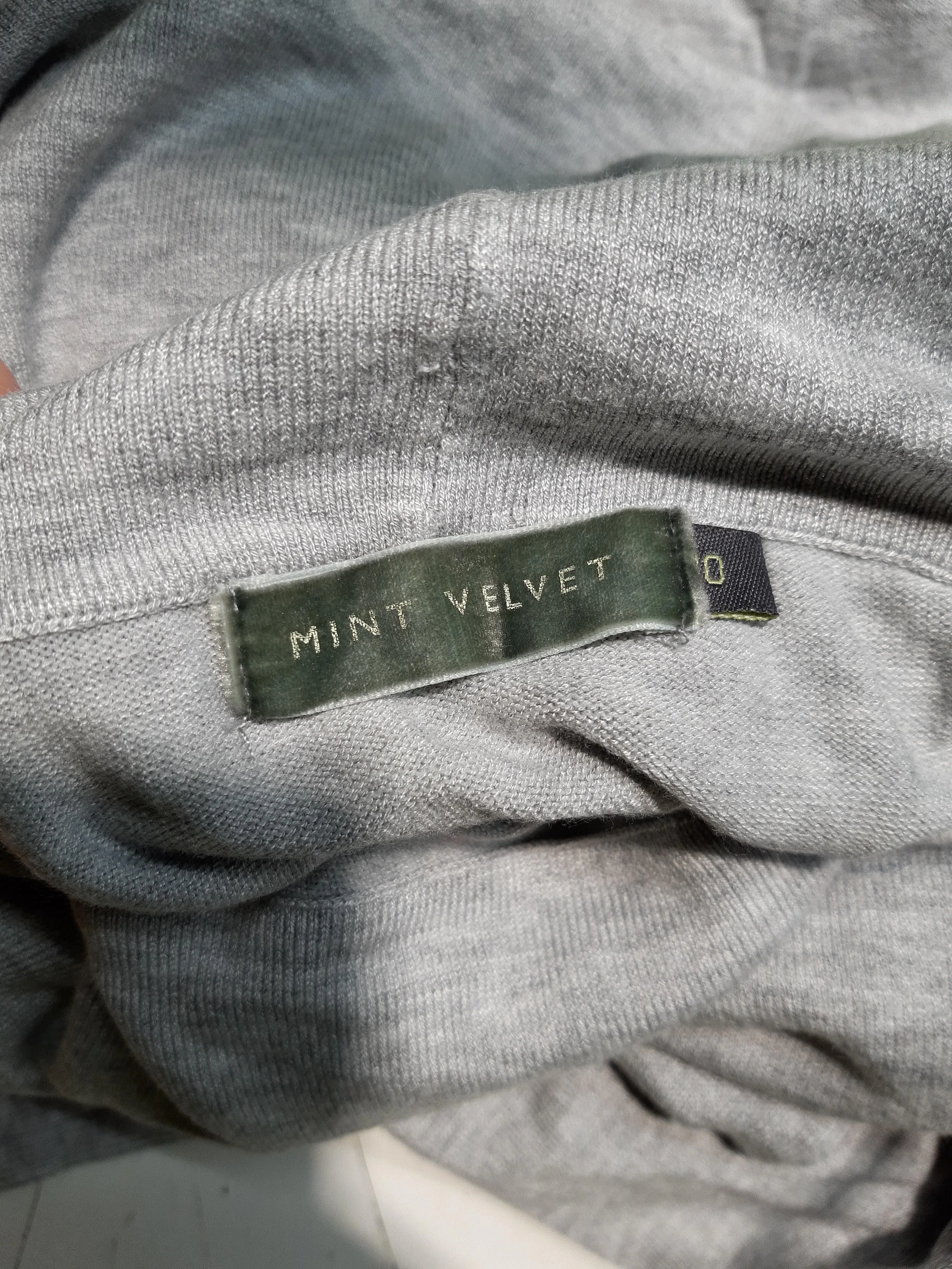 Mint Velvet Women's Jumper UK 10 Grey Viscose with Nylon, Elastane Pullover - Image 5