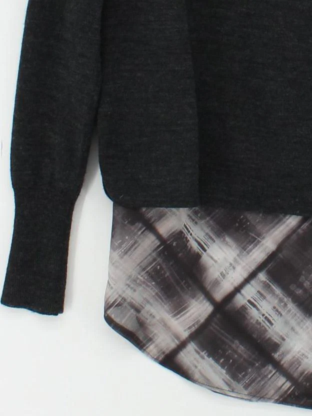 Mint Velvet Women's Jumper UK 12 Grey Wool with Polyester Pullover - Image 4