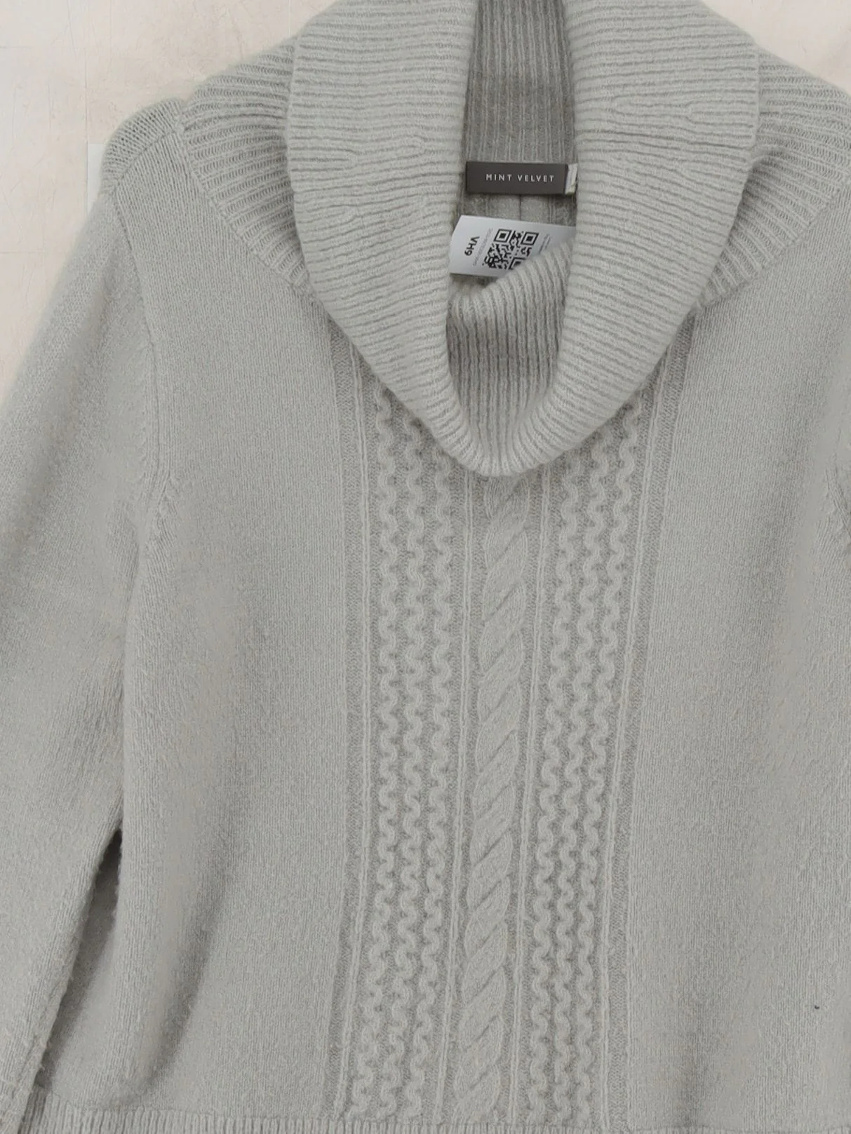 Mint Velvet Women's Jumper UK 14 Grey Acrylic - Image 3