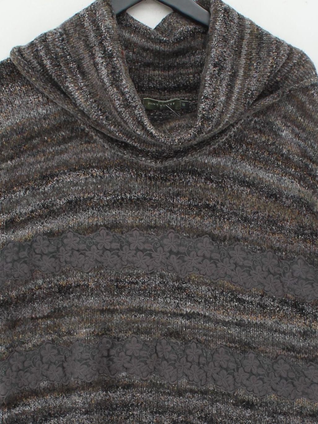Mint Velvet Women's Jumper UK 18 Grey Acrylic - Image 3