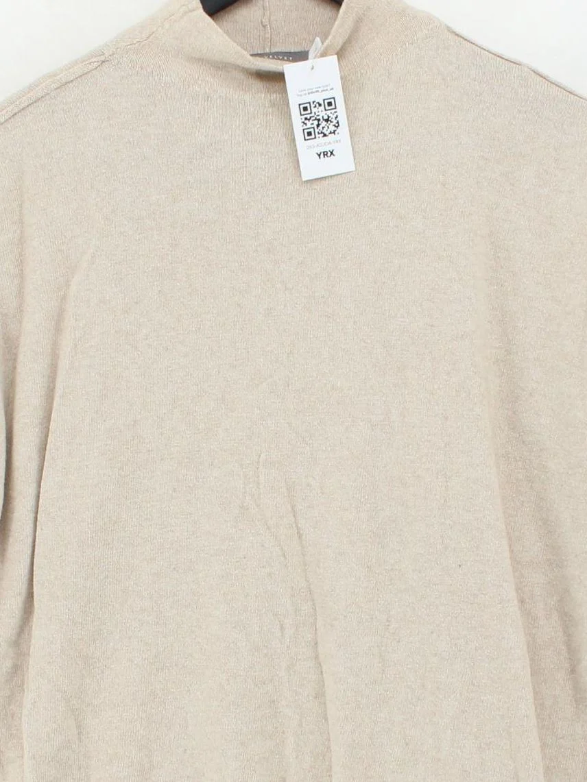 Mint Velvet Women's Jumper XS Cream Cotton - Image 3