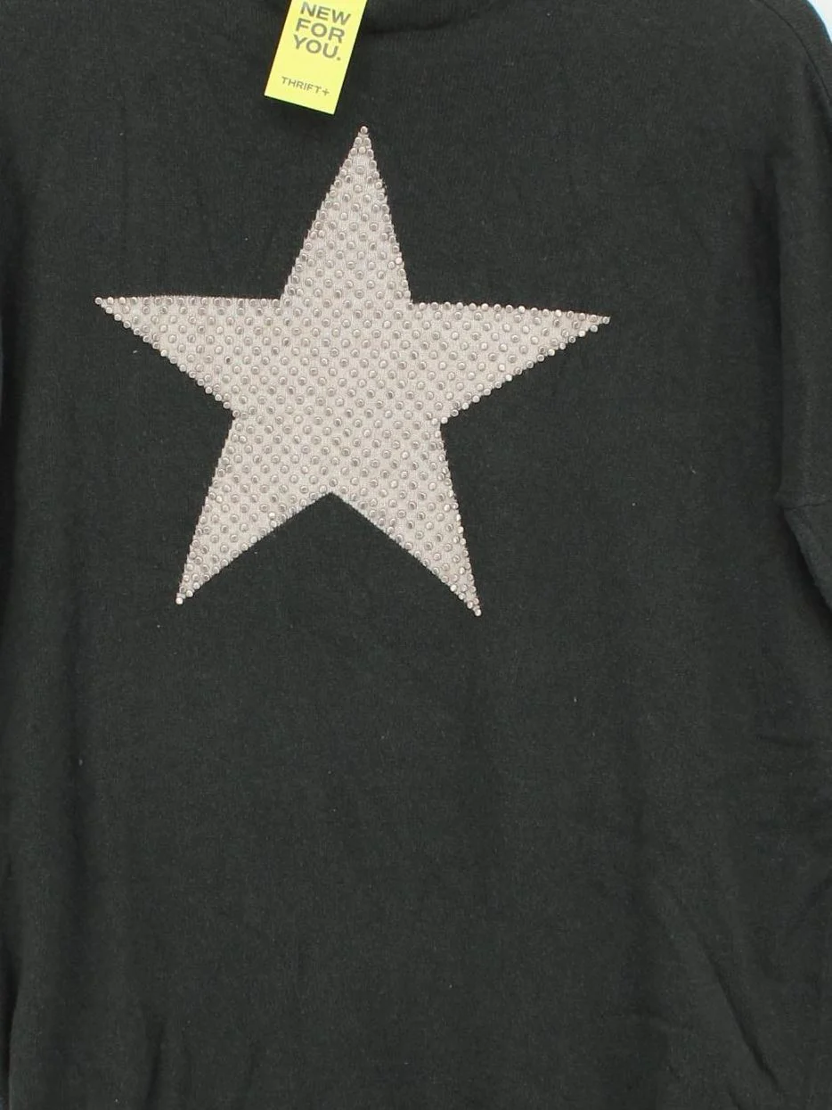 Mint Velvet Women's Jumper XS Green Graphic 100% Other High Neck Pullover - Image 3