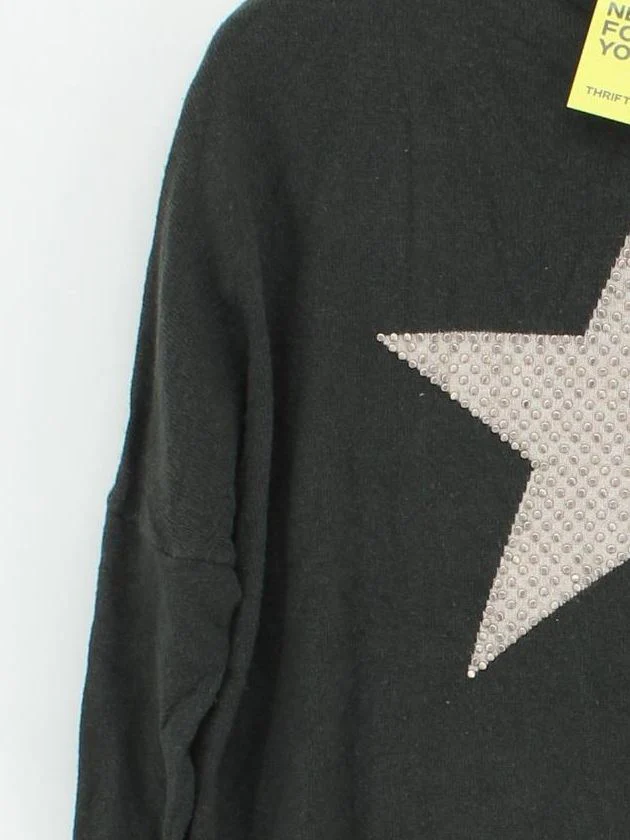 Mint Velvet Women's Jumper XS Green Graphic 100% Other High Neck Pullover - Image 4