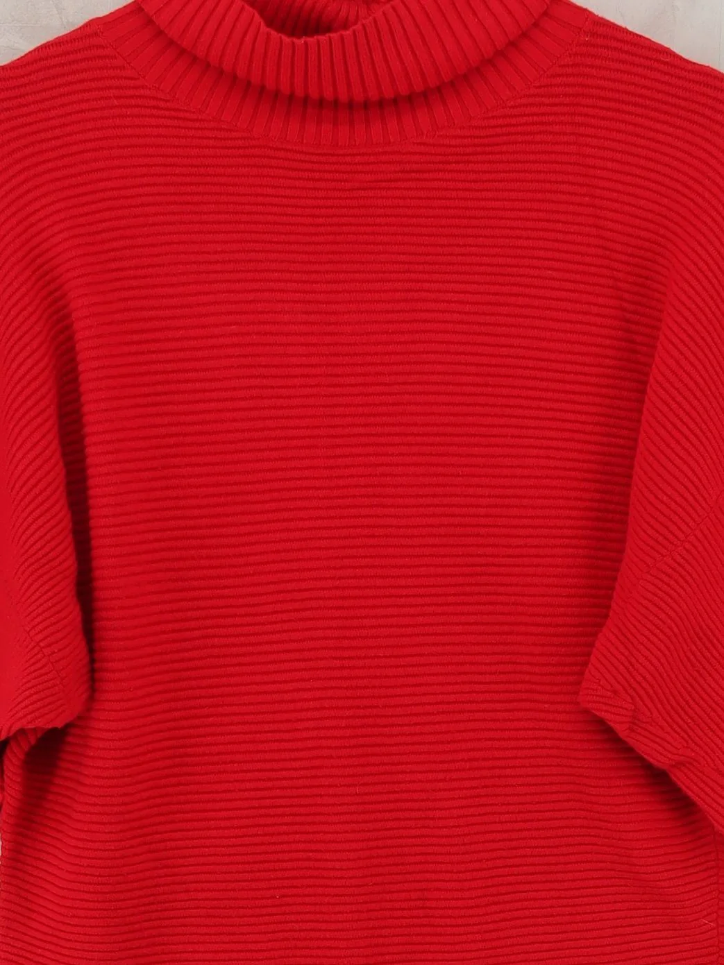 Mint Velvet Women's Jumper XS Red Viscose with Polyamide Roll Neck Pullover - Image 3