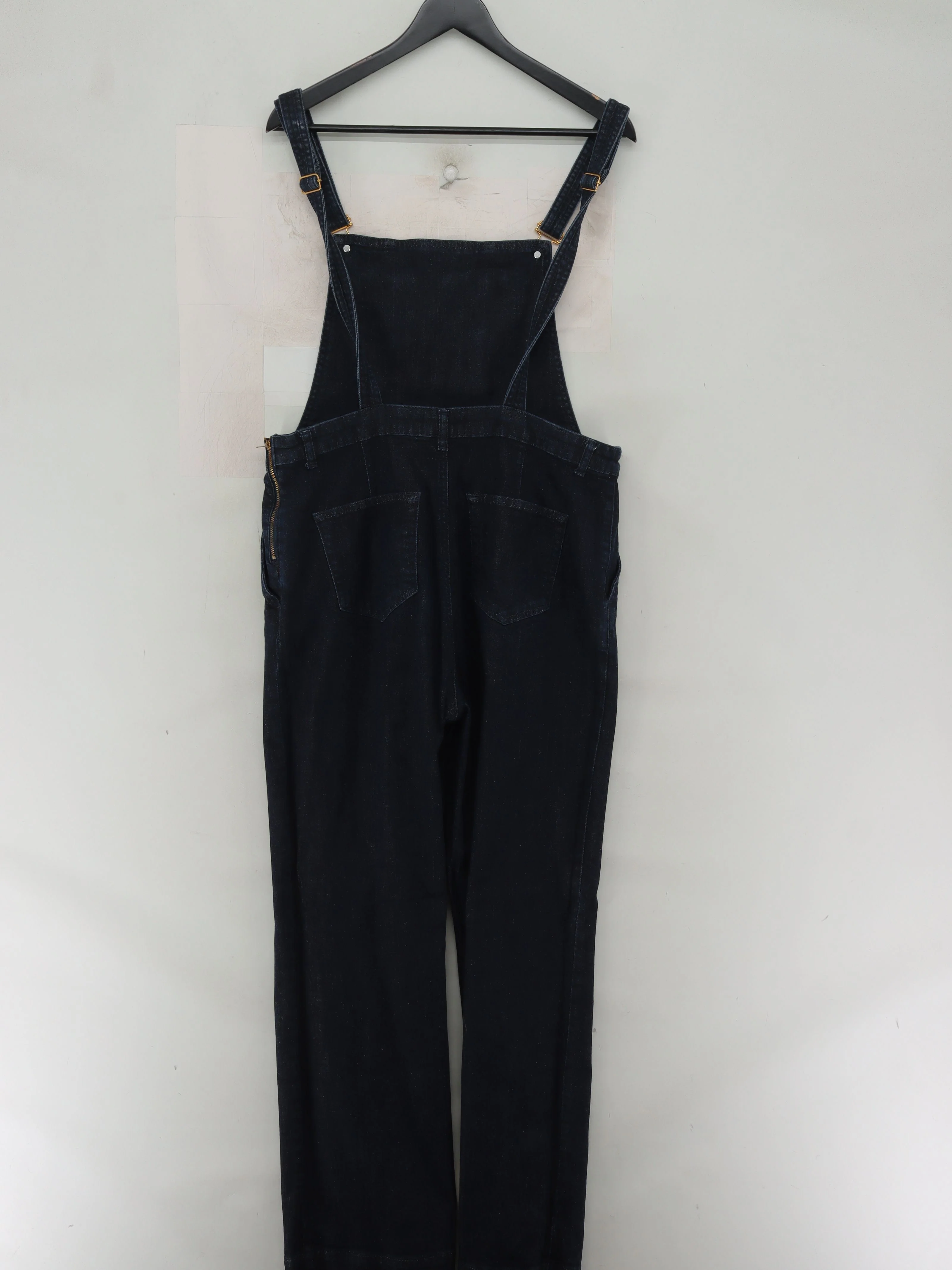 Mint Velvet Women's Jumpsuit UK 14 Blue Cotton with Elastane Straight Jumpsuit - Image 2