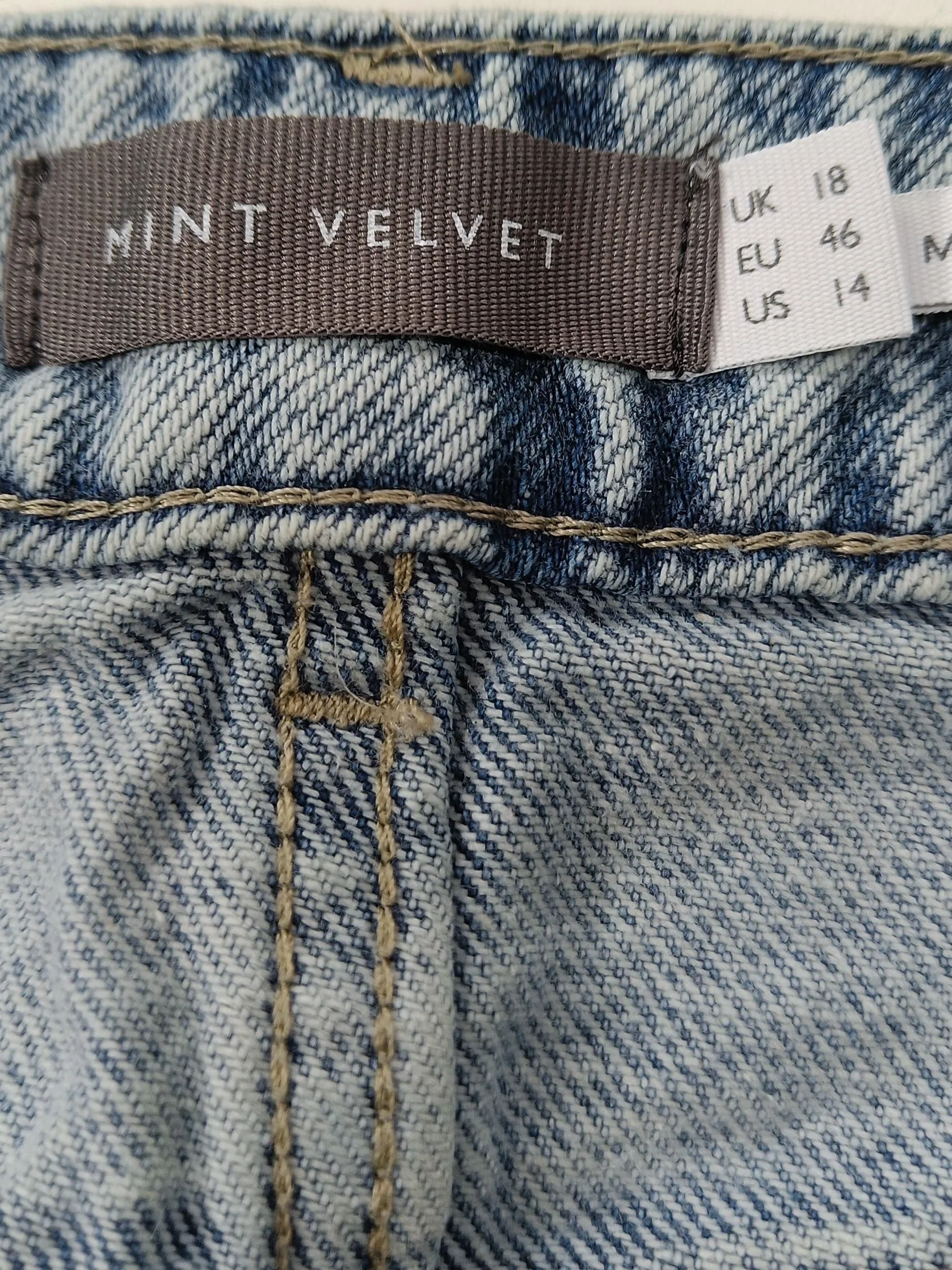Mint Velvet Women's Maxi Skirt UK 18 Blue 100% Cotton Long Maxi - Image 5