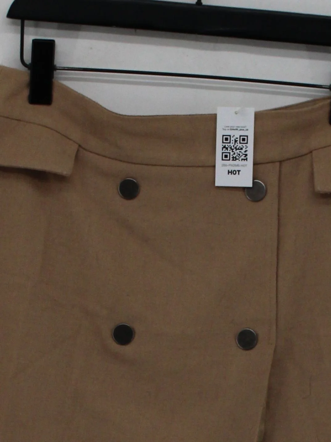 Mint Velvet Women's Mini Skirt UK 12 Tan Wool with Polyester, Viscose Short Mini - Image 3