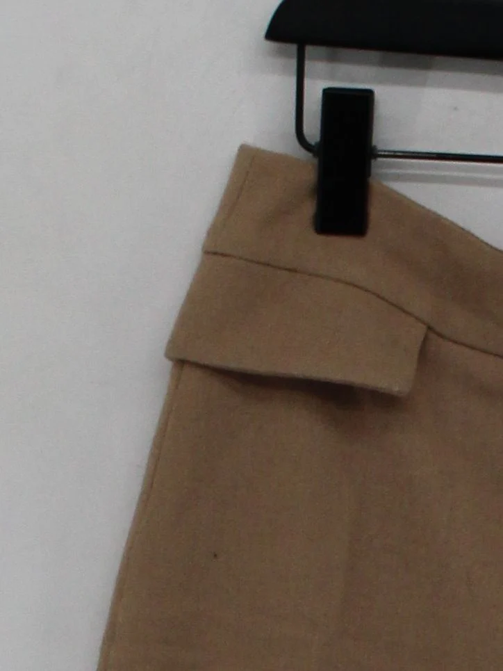 Mint Velvet Women's Mini Skirt UK 12 Tan Wool with Polyester, Viscose Short Mini - Image 4