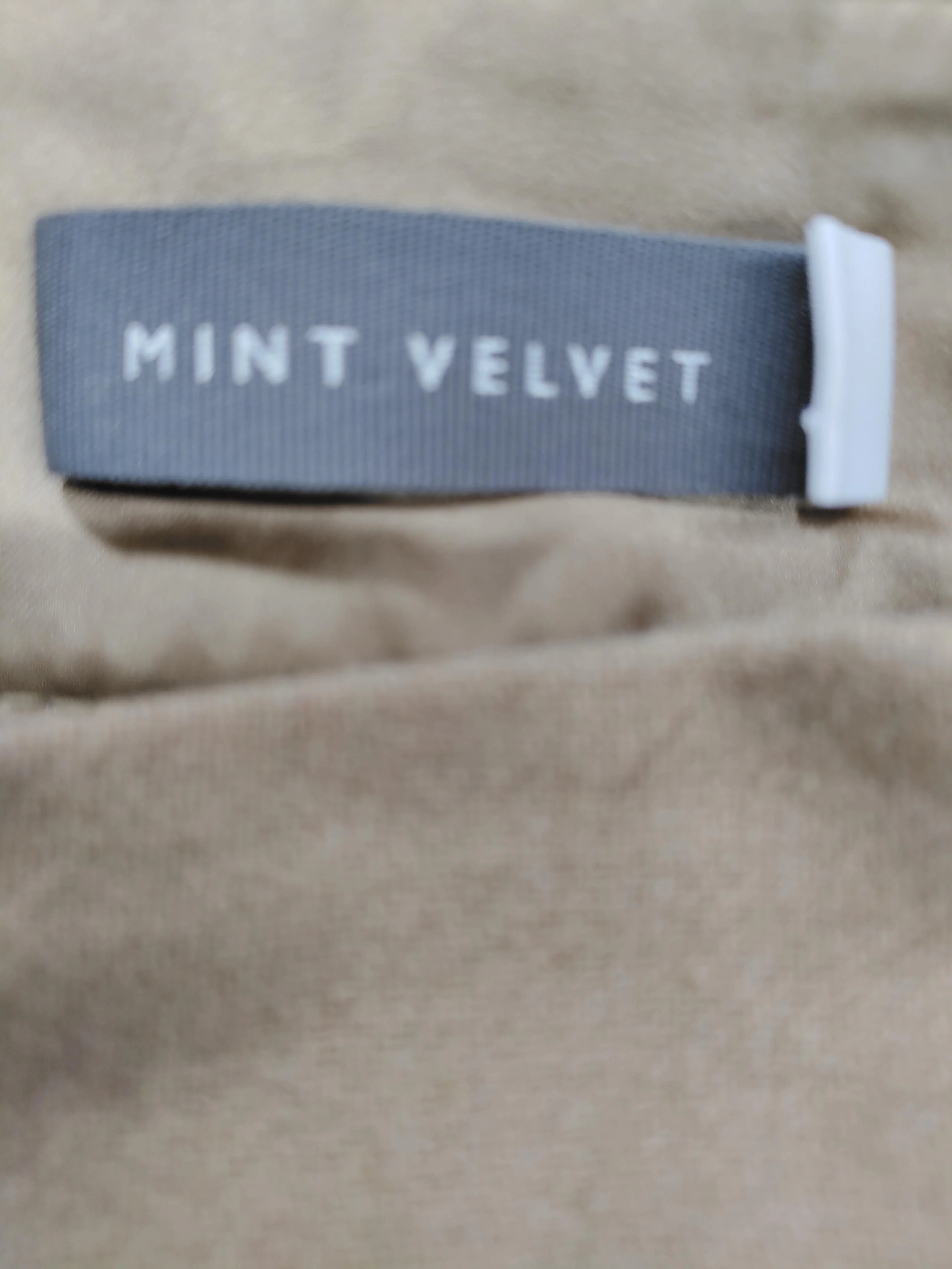 Mint Velvet Women's Mini Skirt UK 12 Tan Wool with Polyester, Viscose Short Mini - Image 5