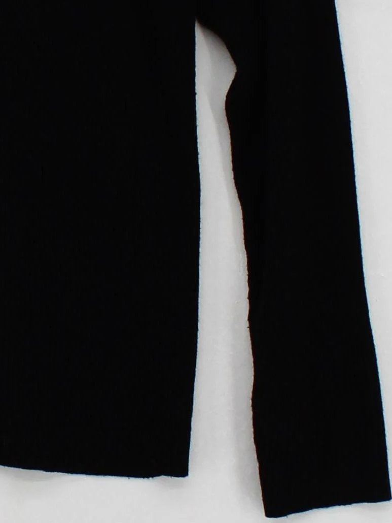 Mint Velvet Women's Polo S Black Polyester with Nylon Long Sleeve Collared Basic - Image 4