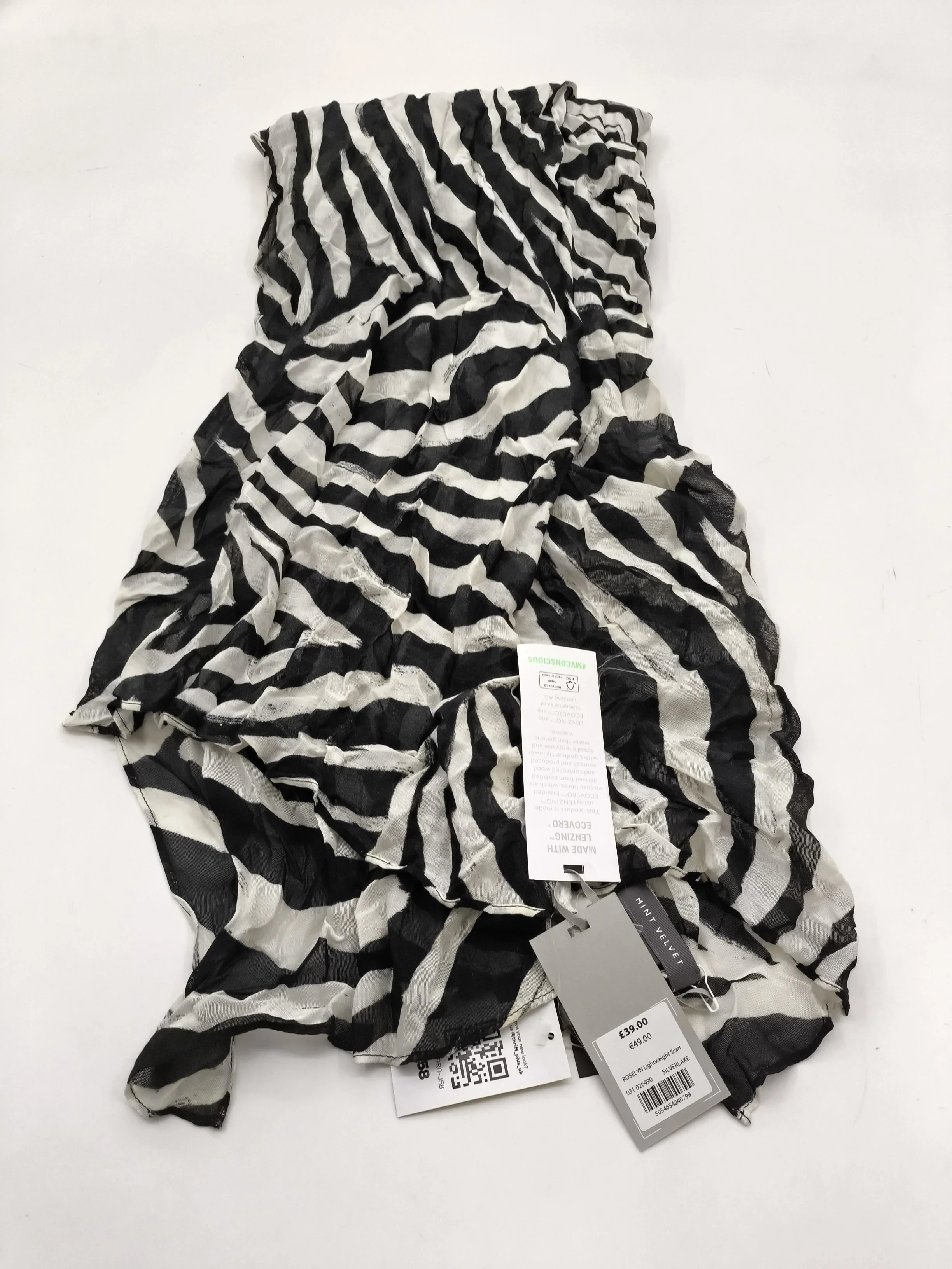 Mint Velvet Women's Scarf Multi Animal Print 100% Viscose Rectangle Scarf - Image 2