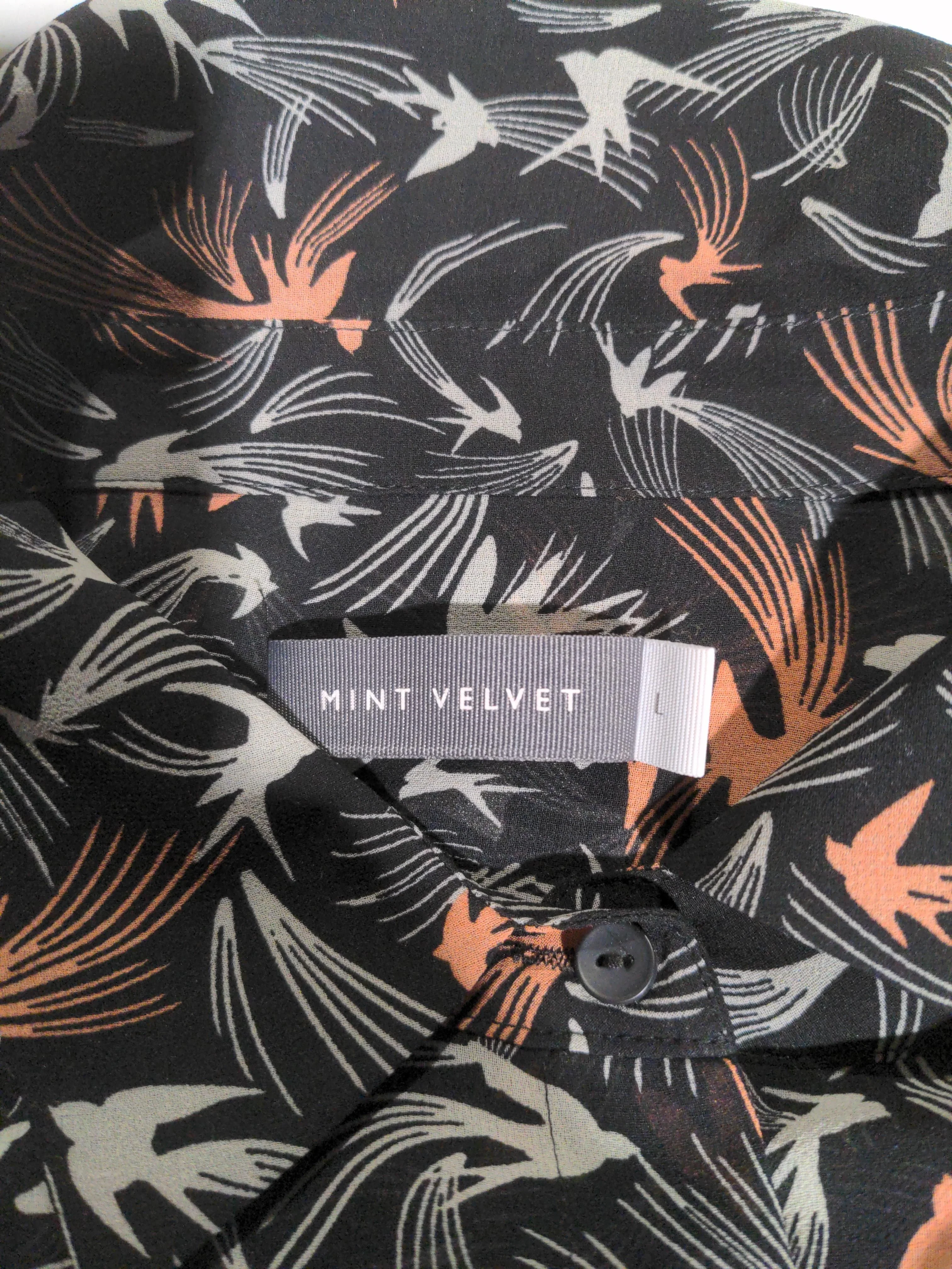 Mint Velvet Women's Shirt L Black 100% Other Long Sleeve Collared Basic - Image 5