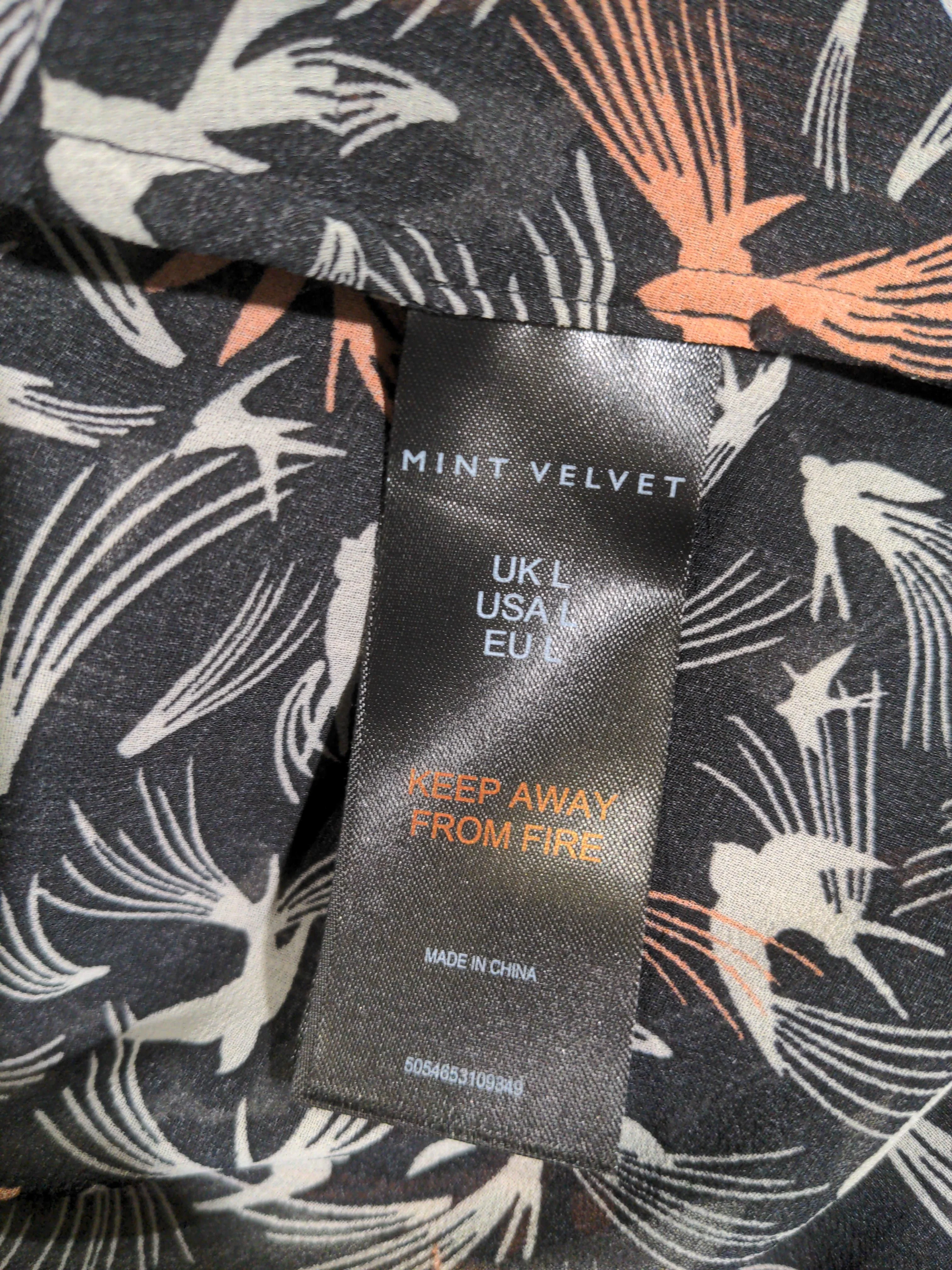 Mint Velvet Women's Shirt L Black 100% Other Long Sleeve Collared Basic - Image 6