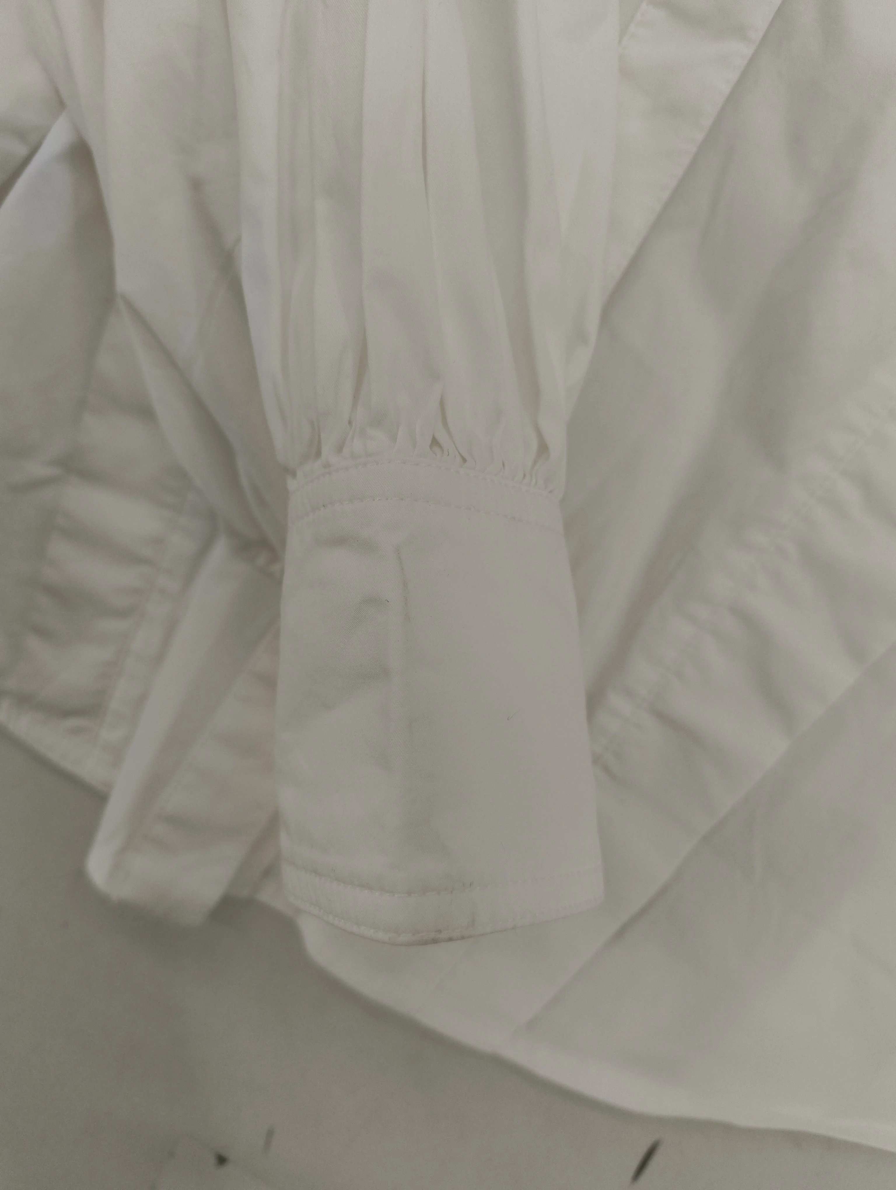 Mint Velvet Women's Shirt M White 100% Cotton Long Sleeve Collared Basic - Image 5
