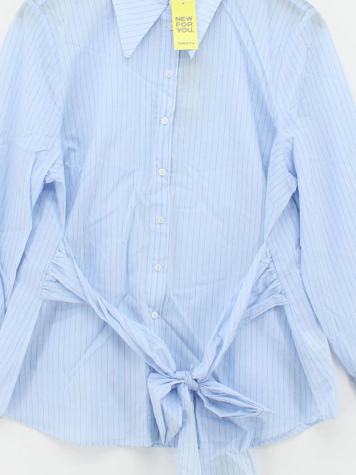 Mint Velvet Women's Shirt UK 12 Blue Cotton with Polyamide Basic New with tags - Image 3