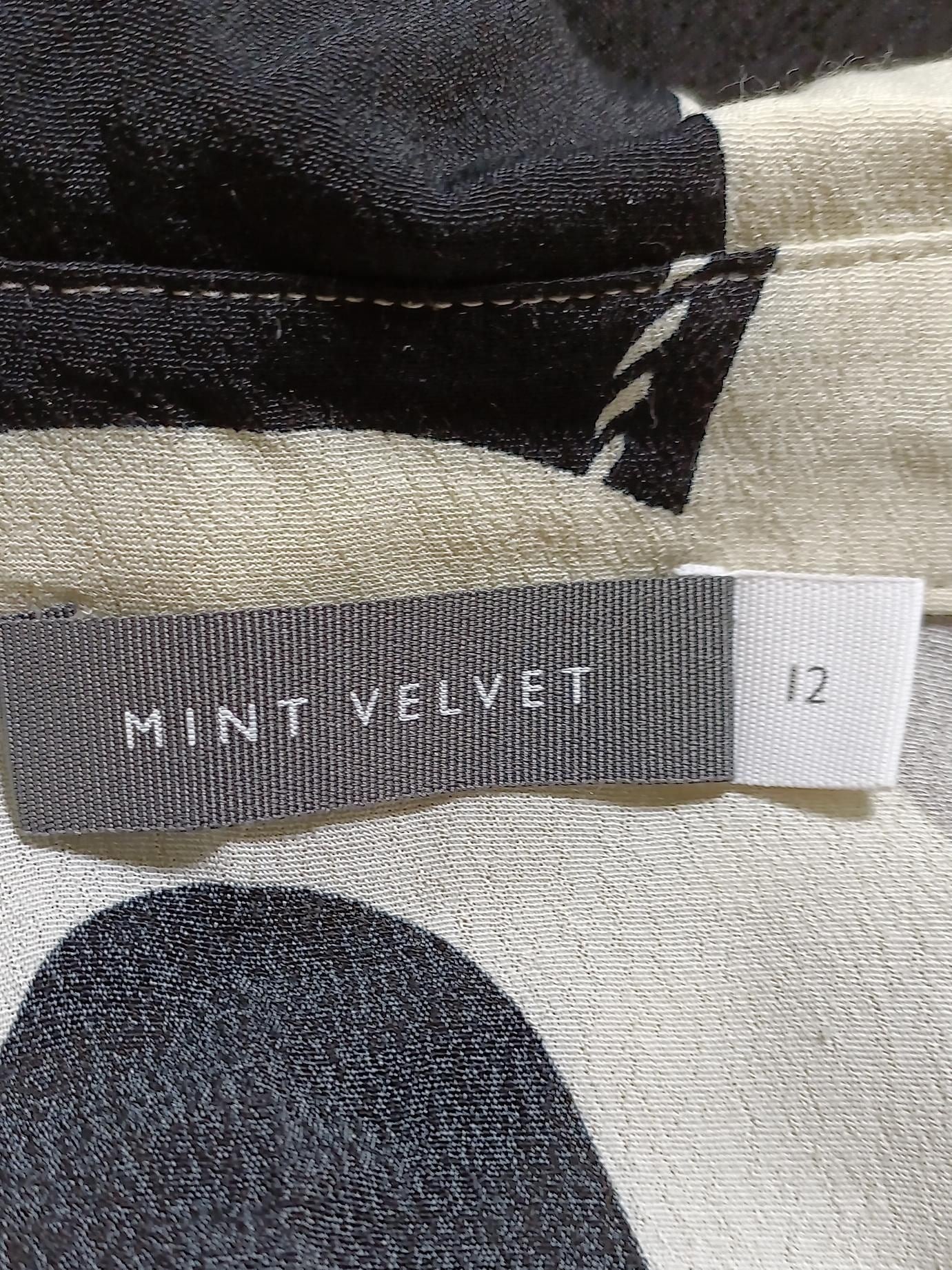 Mint Velvet Women's Shirt UK 12 Multi 100% Viscose Long Sleeve Collared Basic - Image 5
