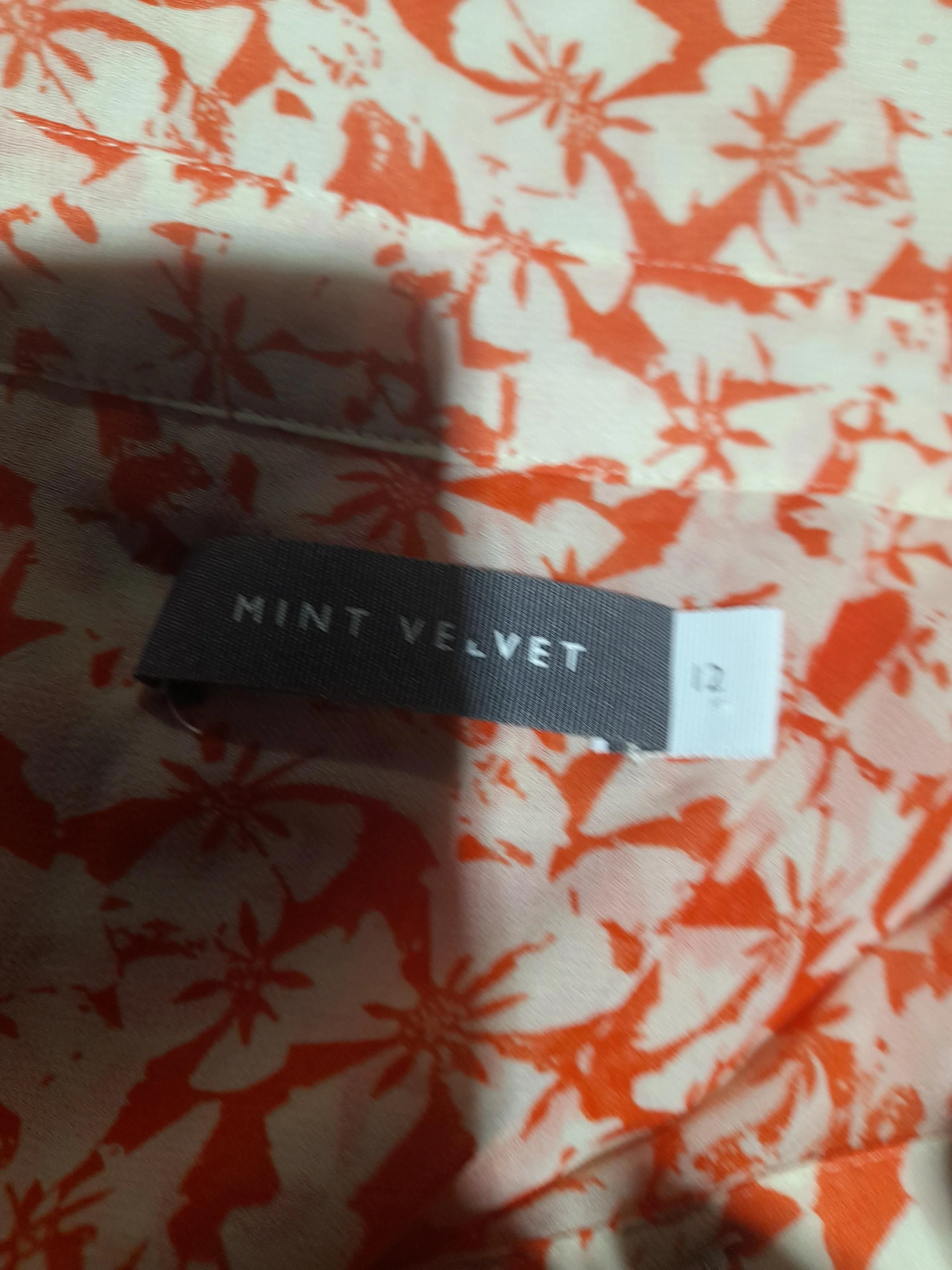 Mint Velvet Women's Shirt UK 12 Orange 100% Polyester Basic - Image 5