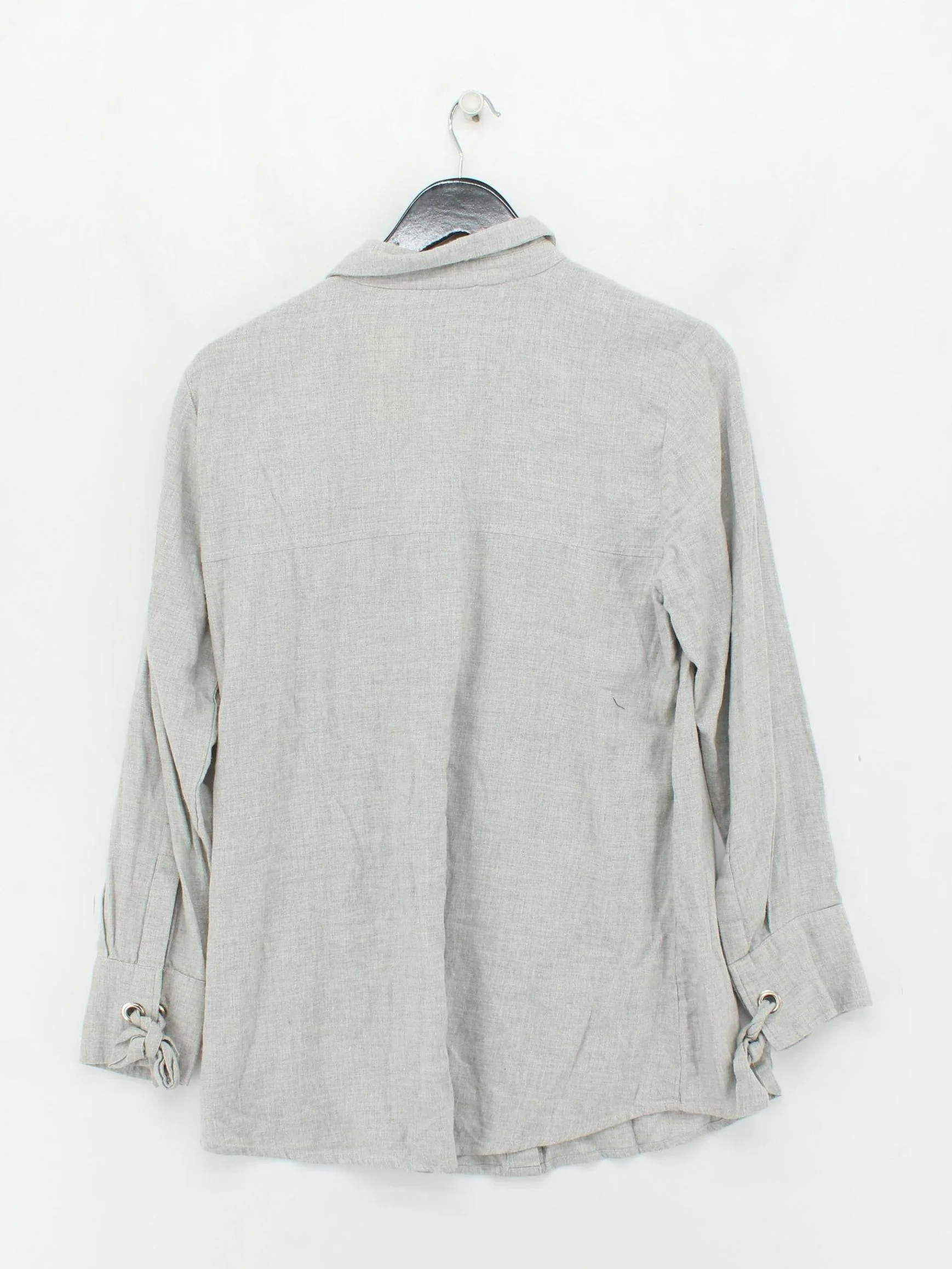 Mint Velvet Women's Shirt UK 14 Grey Cotton with Polyester Basic - Image 2