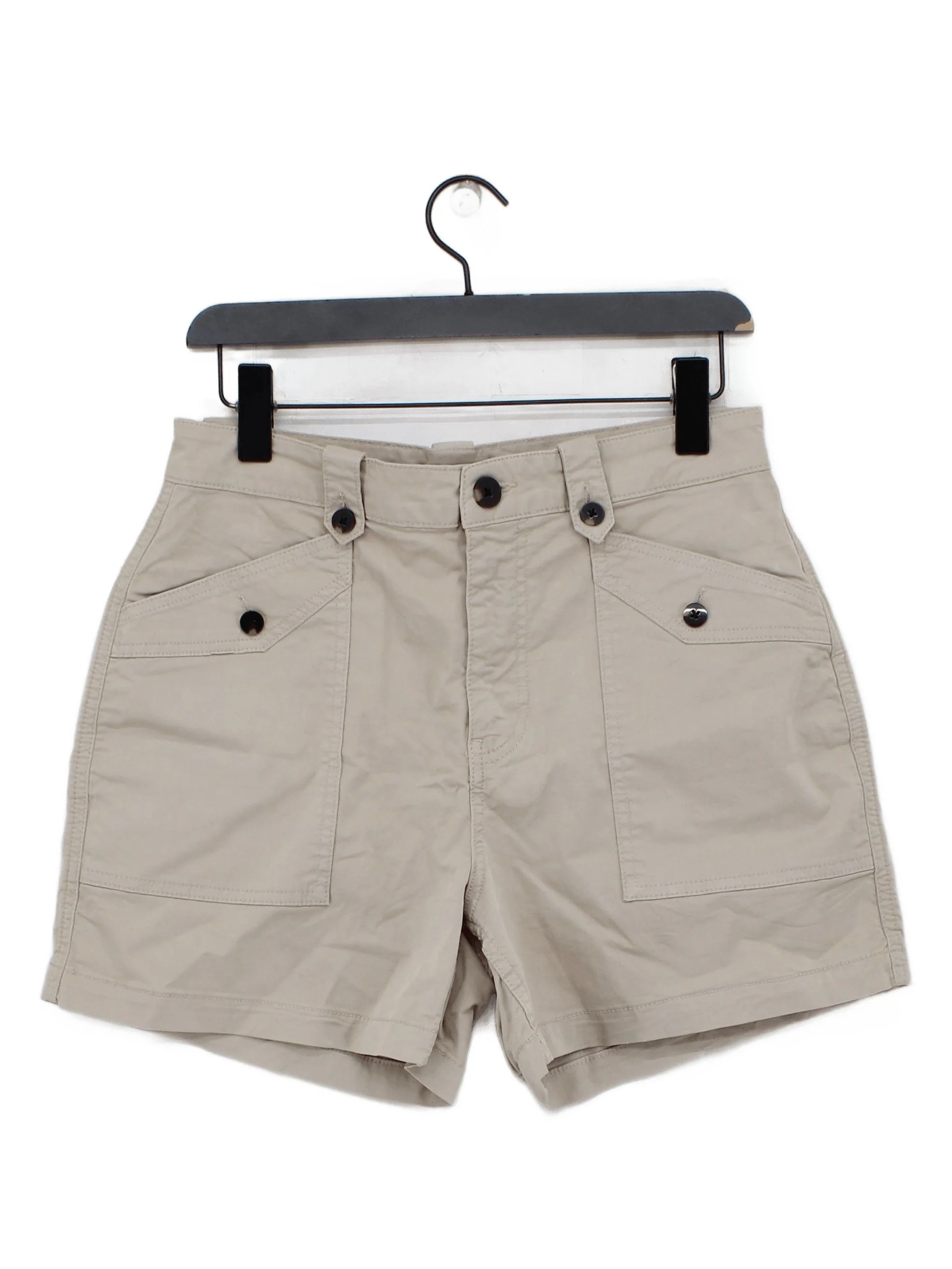 Mint Velvet Women's Shorts UK 12 Cream Cotton with Elastane Cargo