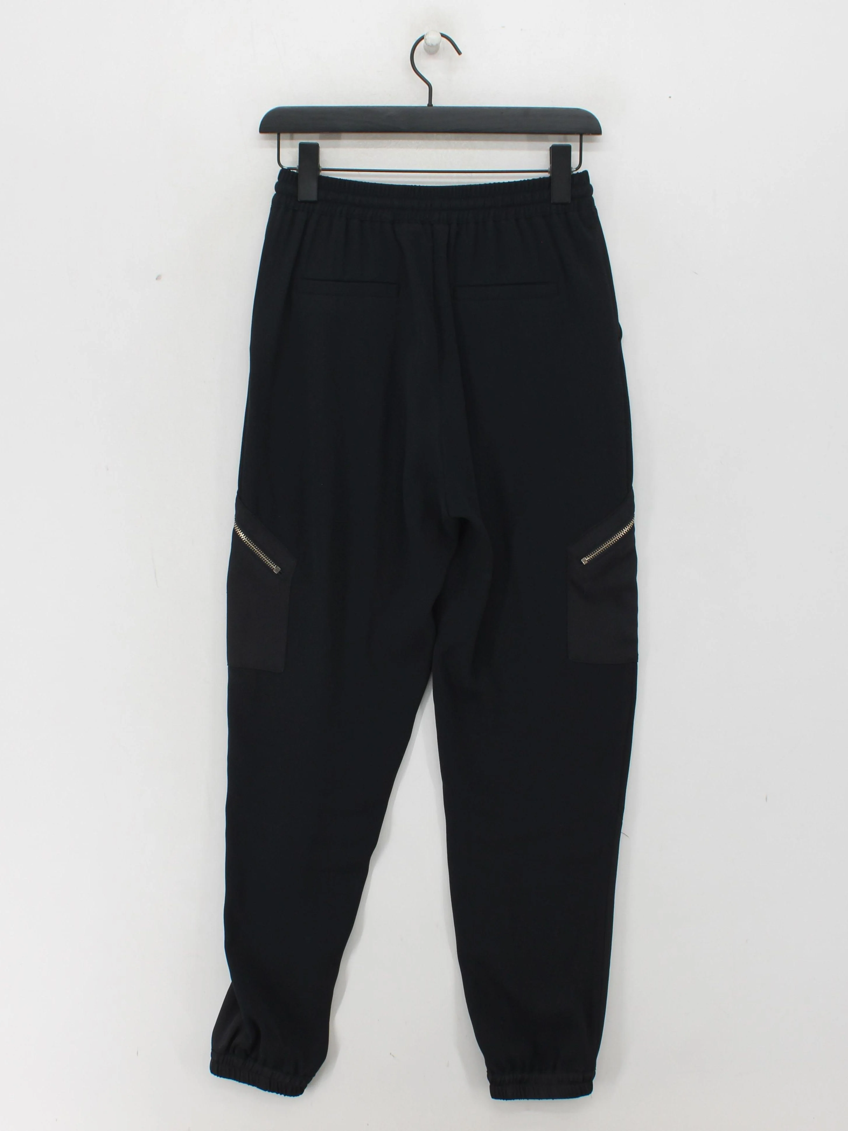 Mint Velvet Women's Sports Bottoms UK 6 Black 100% Polyester Tapered Sweatpants - Image 2