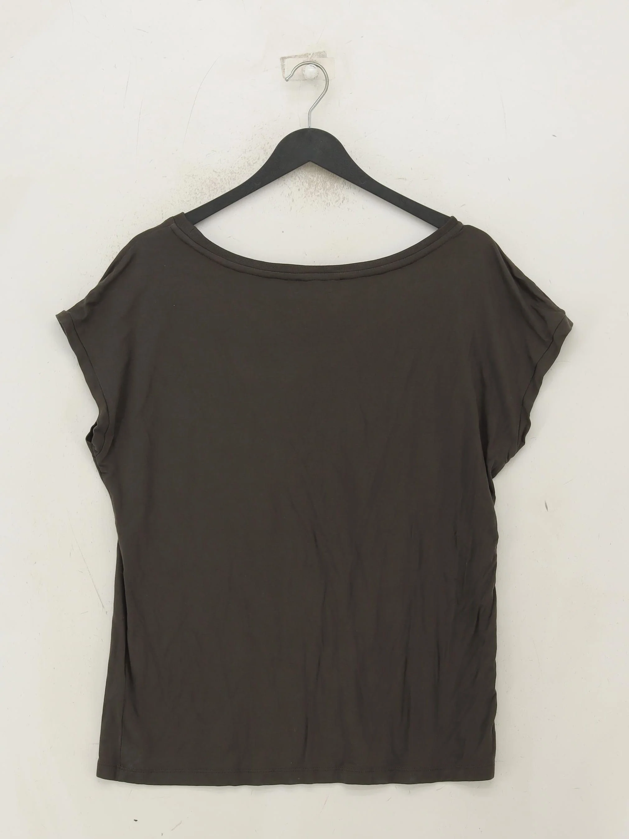 Mint Velvet Women's T-Shirt L Grey Viscose with Elastane Basic - Image 2