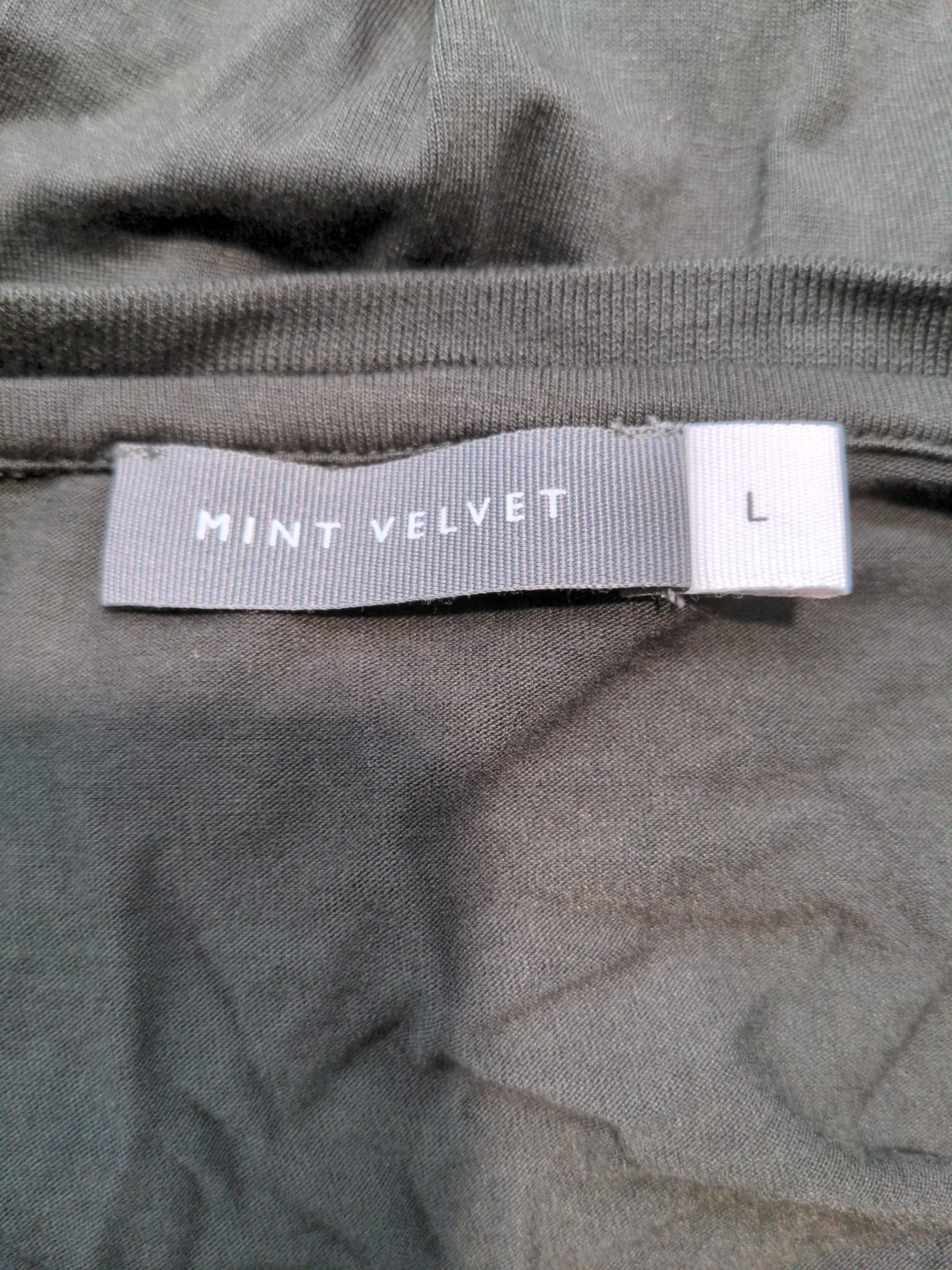 Mint Velvet Women's T-Shirt L Grey Viscose with Elastane Basic - Image 5