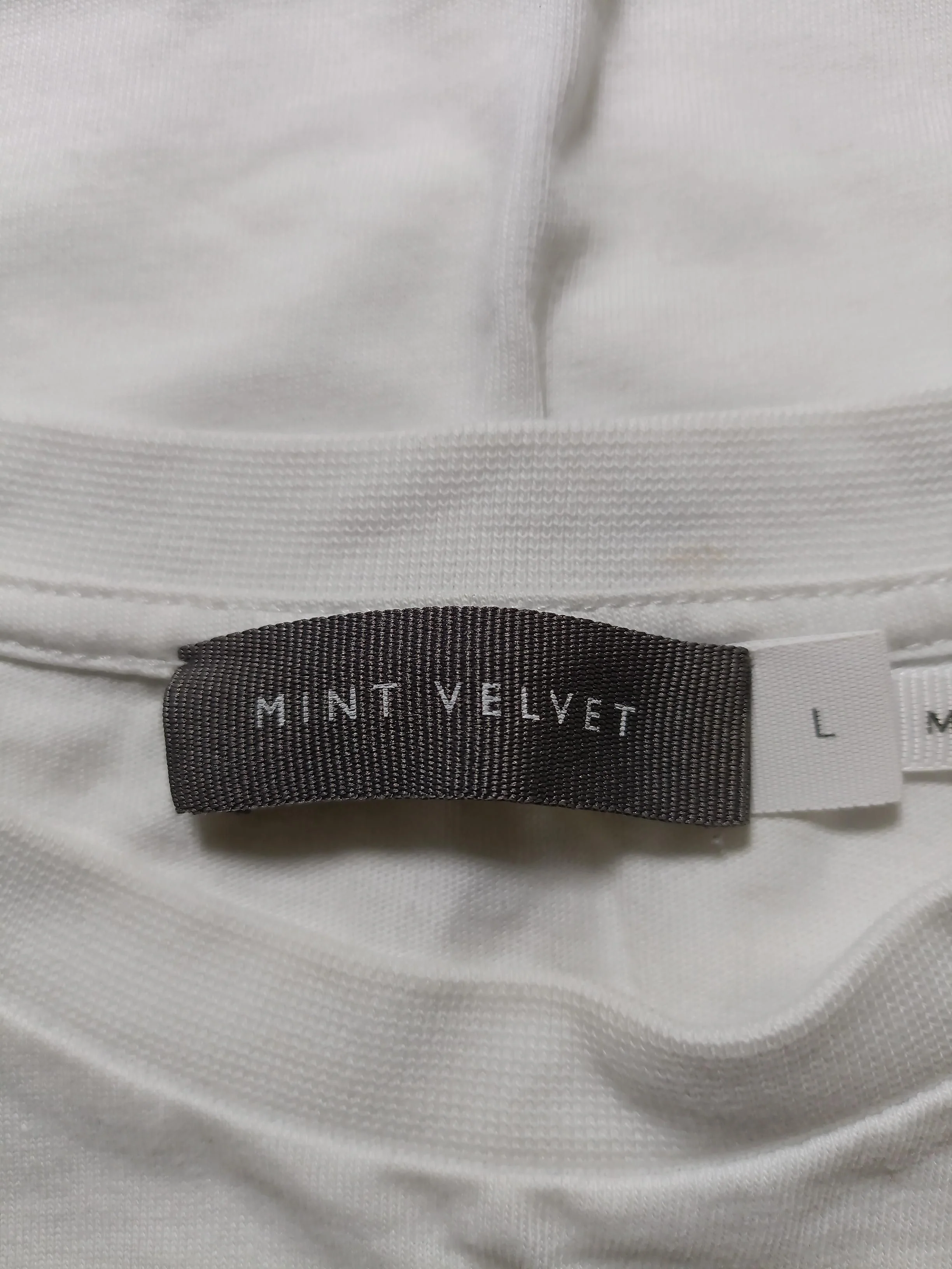 Mint Velvet Women's T-Shirt L White 100% Cotton Basic - Image 5