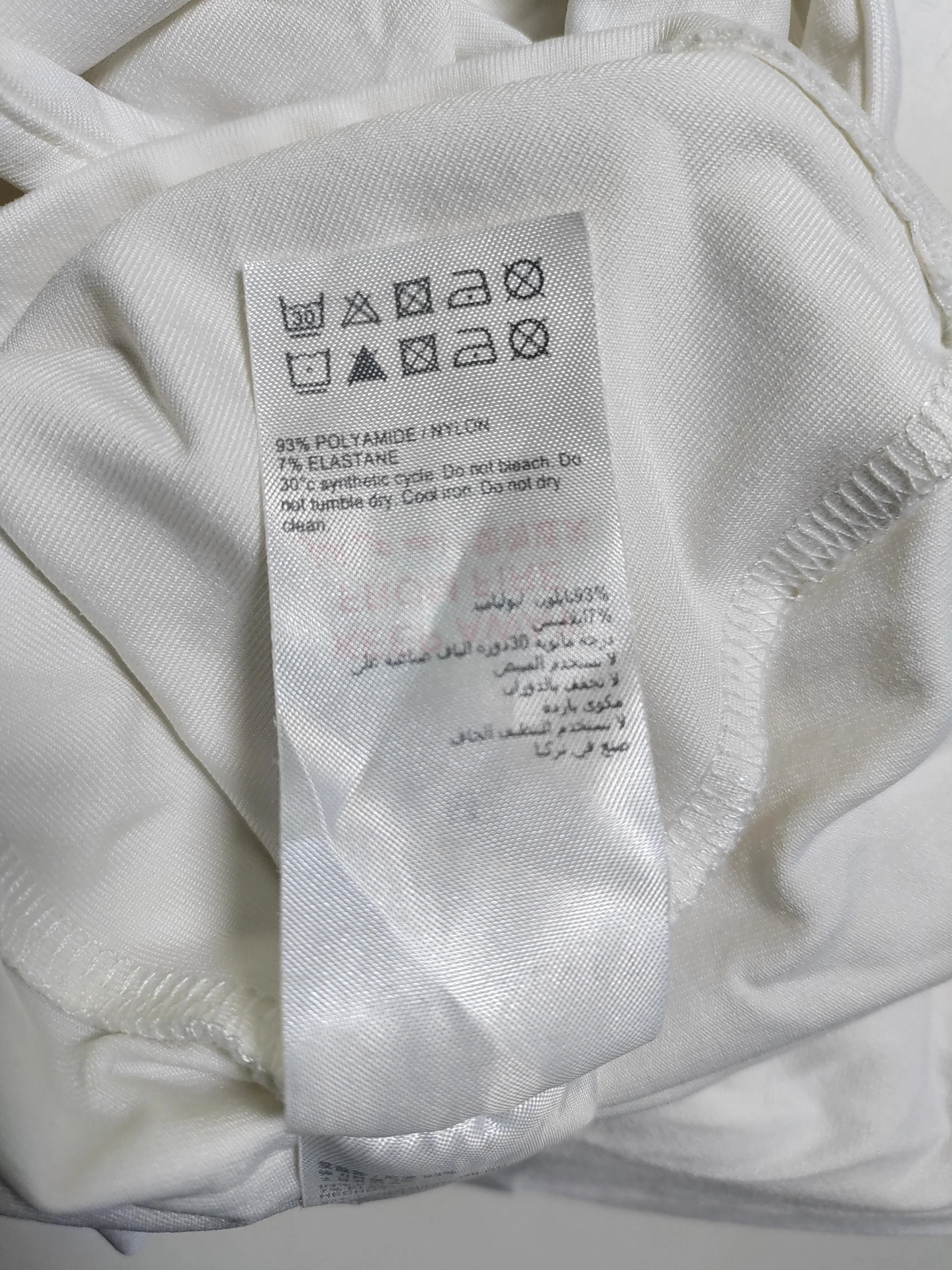 Mint Velvet Women's T-Shirt M White Polyamide with Elastane Basic - Image 7