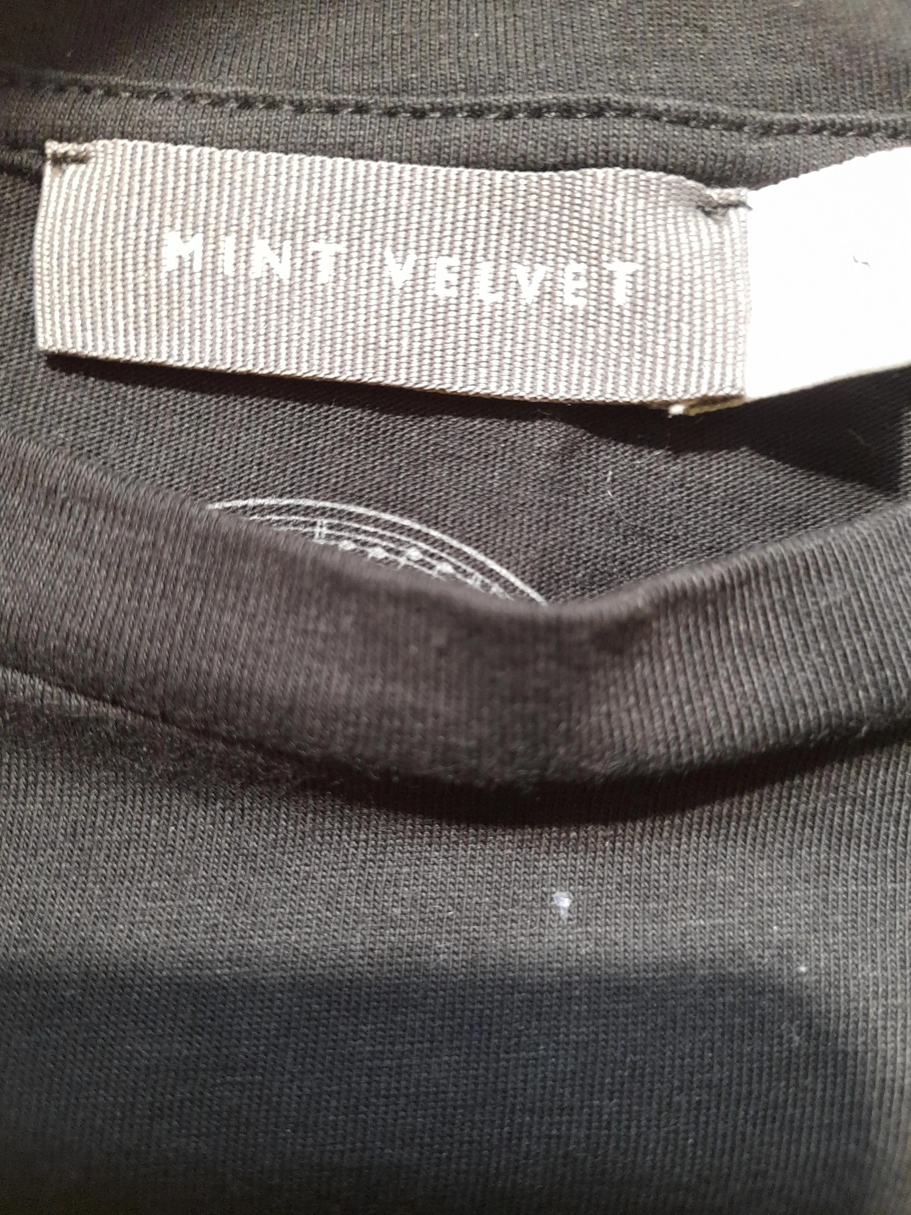 Mint Velvet Women's T-Shirt S Black 100% Cotton Basic - Image 5