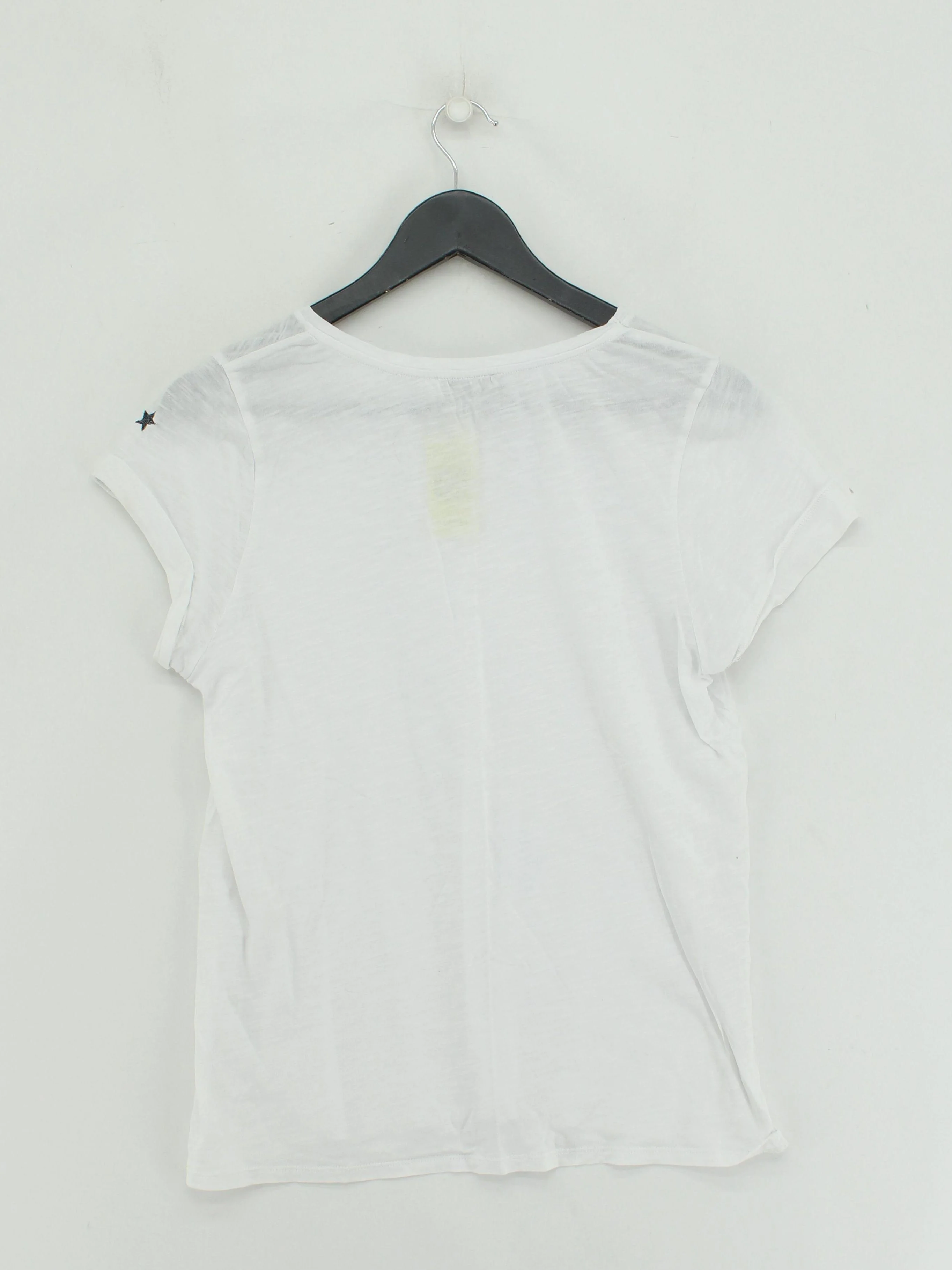 Mint Velvet Women's T-Shirt S White 100% Cotton Short Sleeve Round Neck Basic - Image 2
