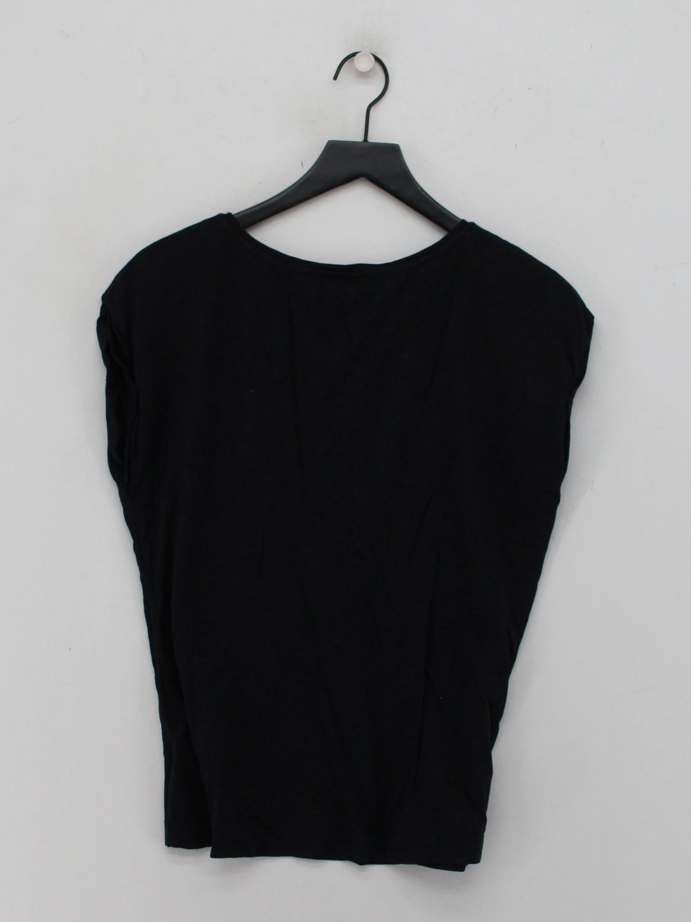 Mint Velvet Women's T-Shirt UK 10 Black 100% Cotton Basic - Image 2