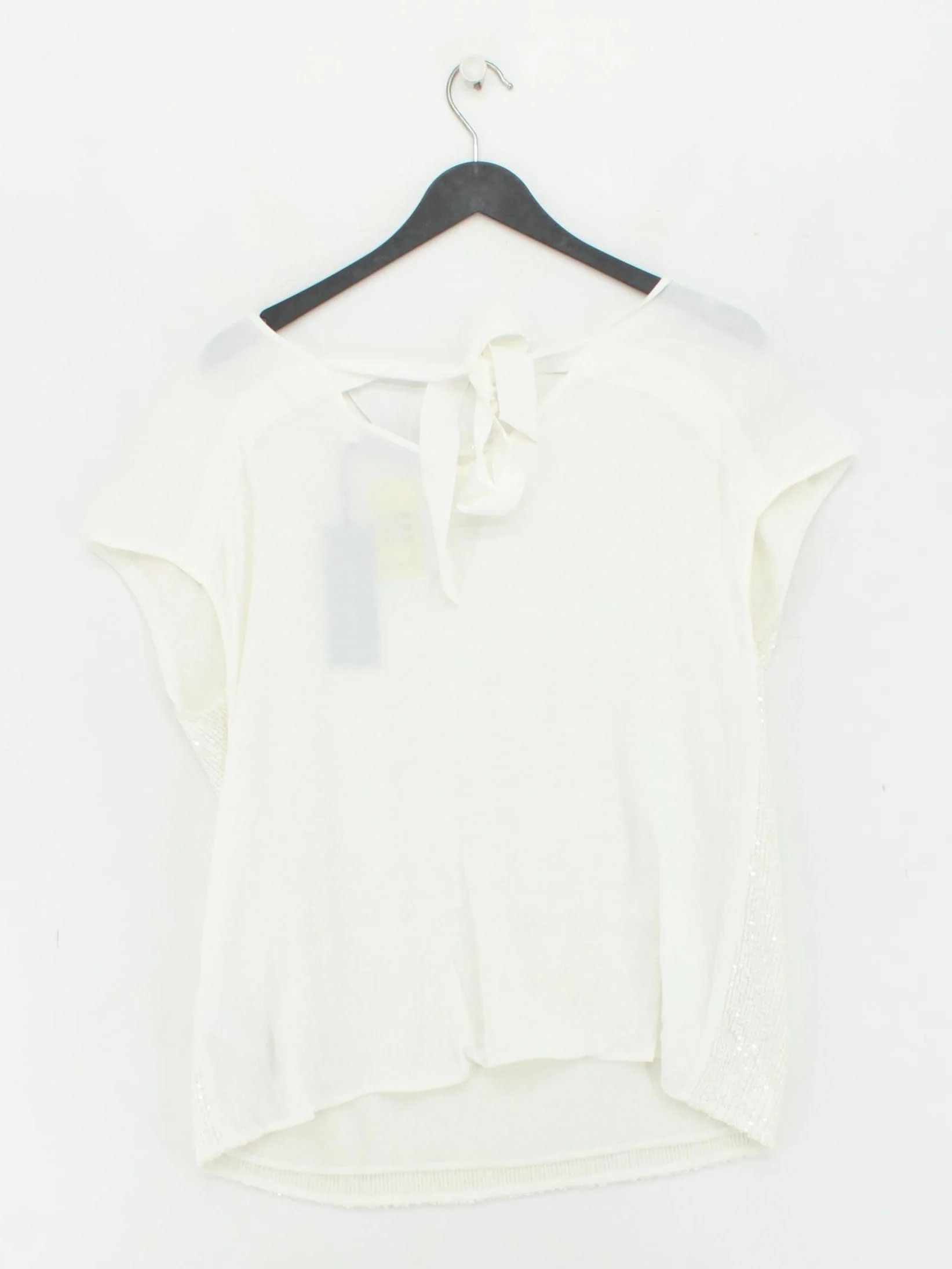 Mint Velvet Women's T-Shirt UK 14 White Polyamide New with tags - Image 2