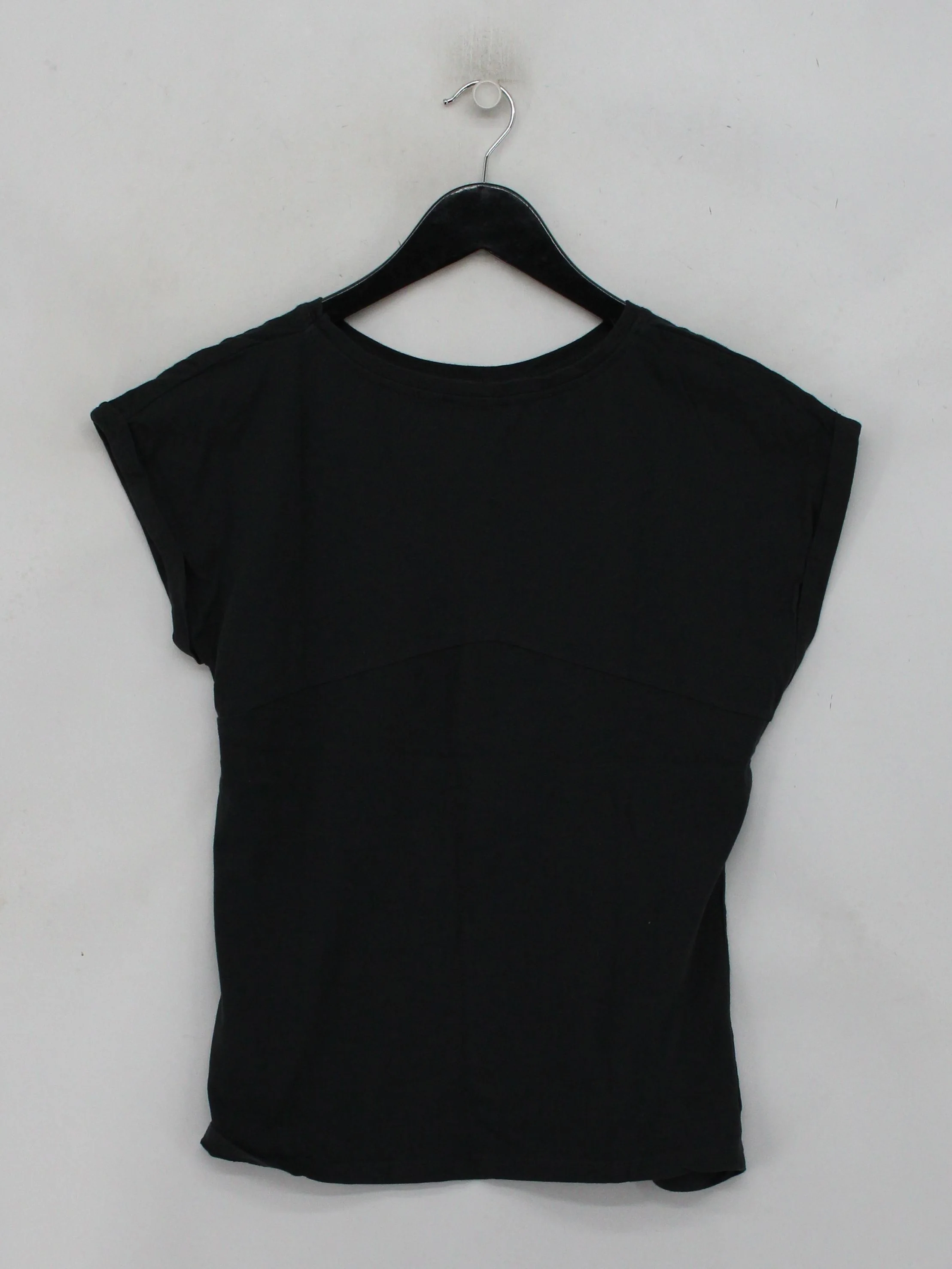 Mint Velvet Women's T-Shirt XS Black 100% Cotton Basic - Image 2