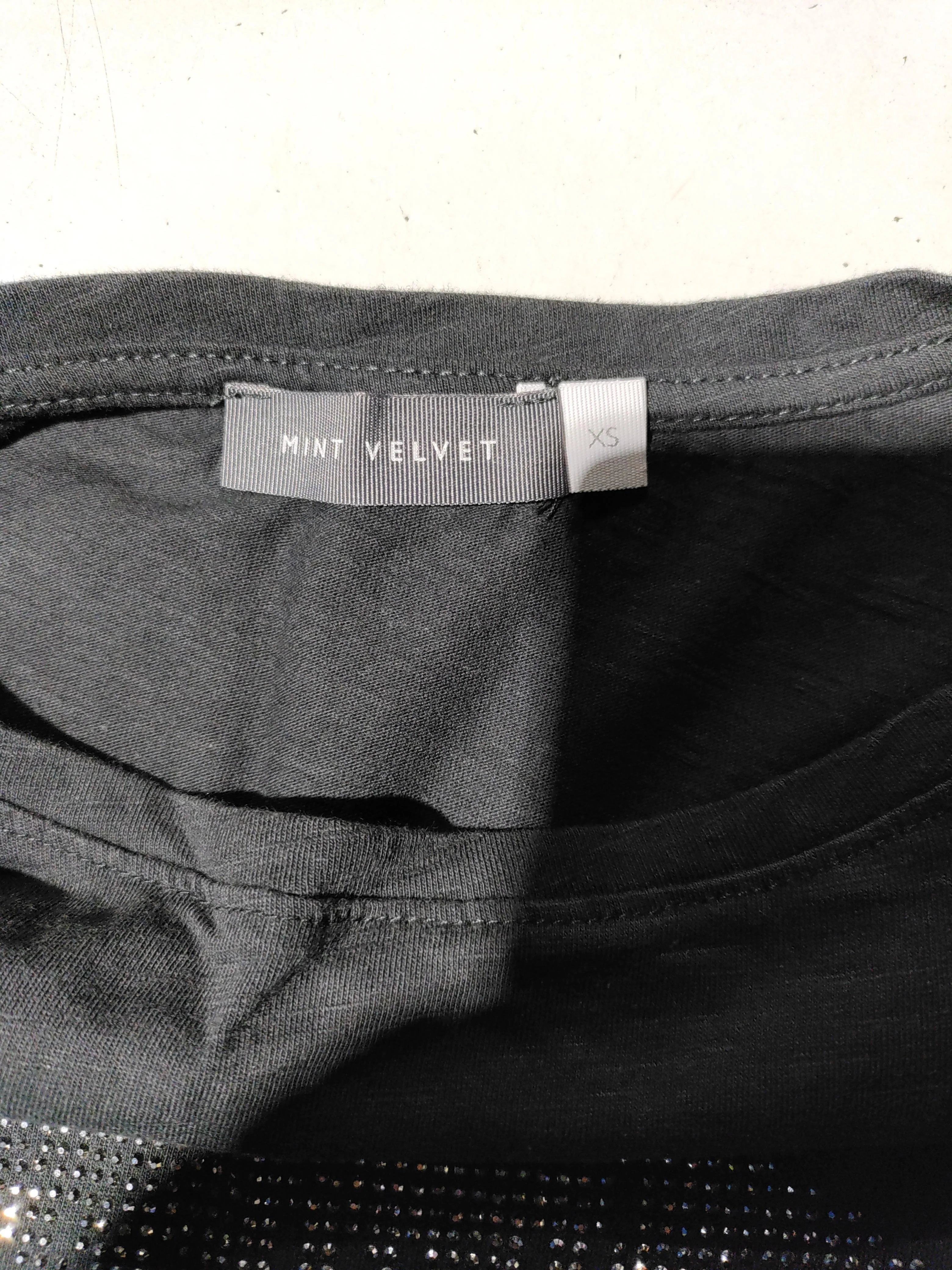 Mint Velvet Women's T-Shirt XS Black 100% Cotton Basic - Image 5