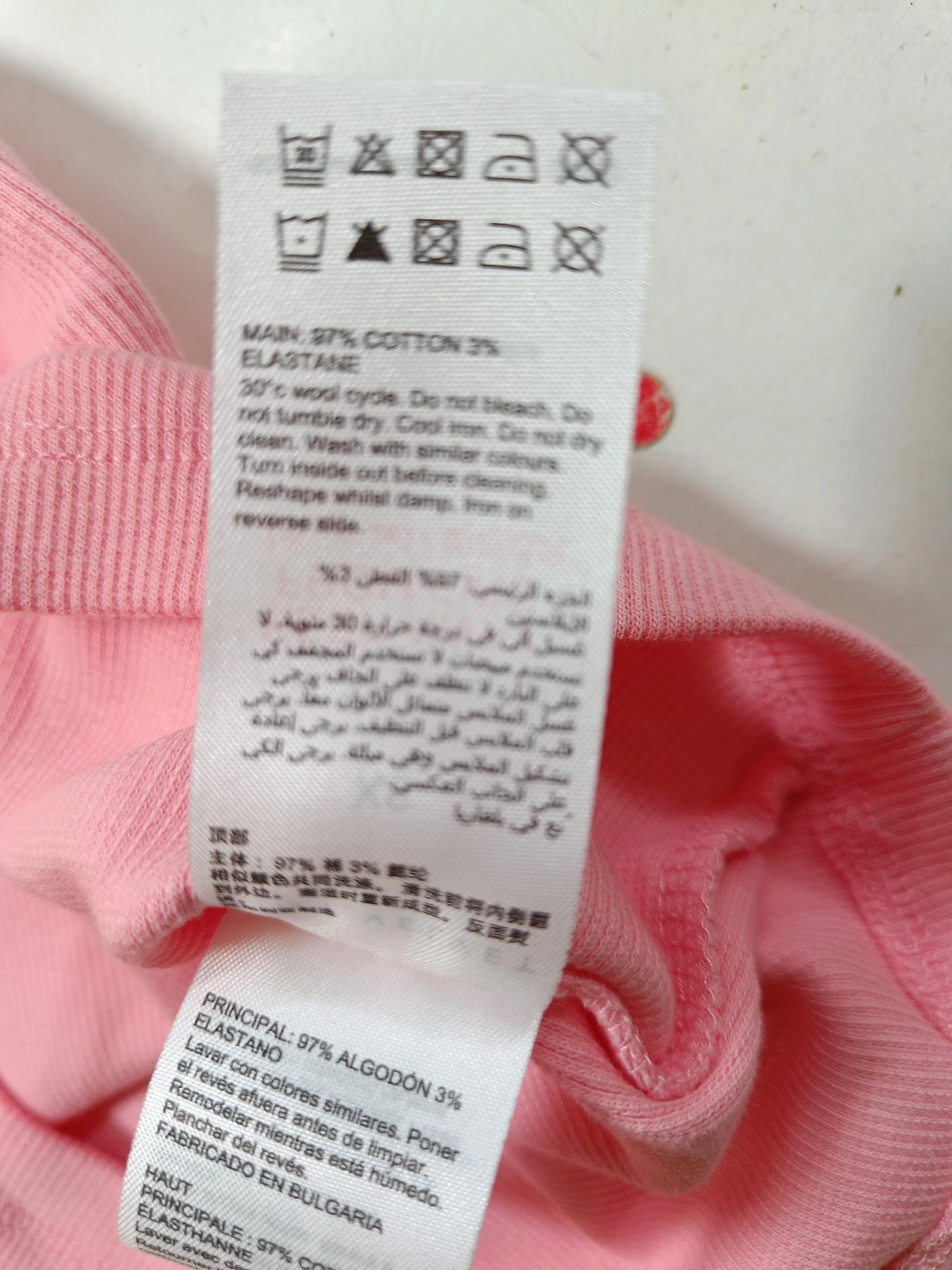 Mint Velvet Women's T-Shirt XS Pink Cotton with Elastane Basic New with tags - Image 6