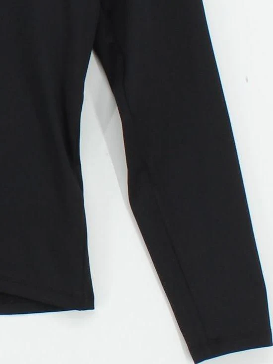 Mint Velvet Women's Top L Black Polyamide with Elastane Long Sleeve V-Neck Basic - Image 4