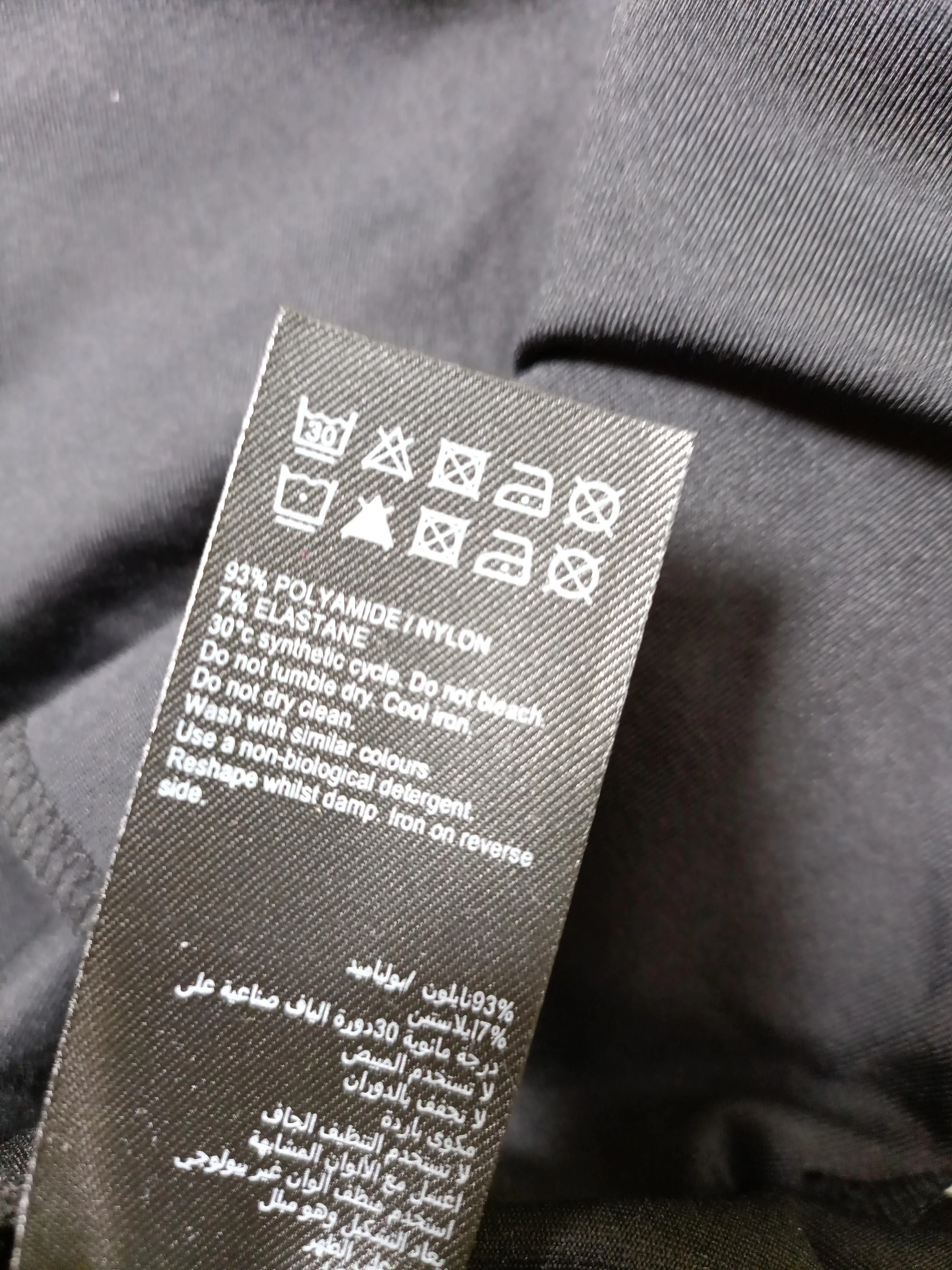 Mint Velvet Women's Top L Black Polyamide with Elastane Long Sleeve V-Neck Basic - Image 6