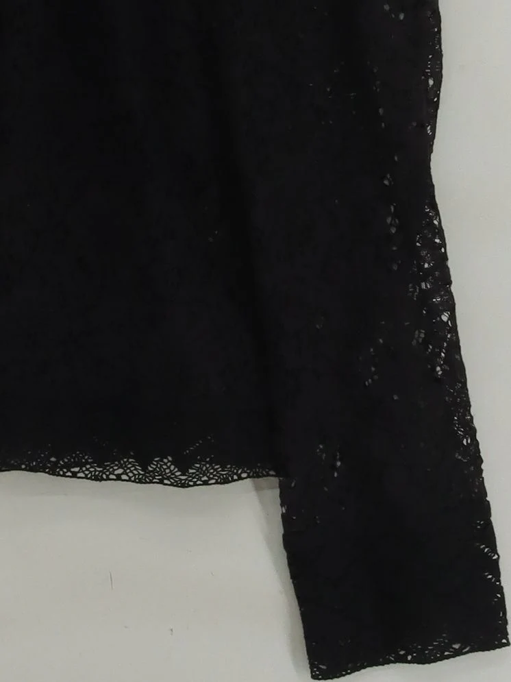 Mint Velvet Women's Top L Black Viscose with Polyester Basic - Image 4