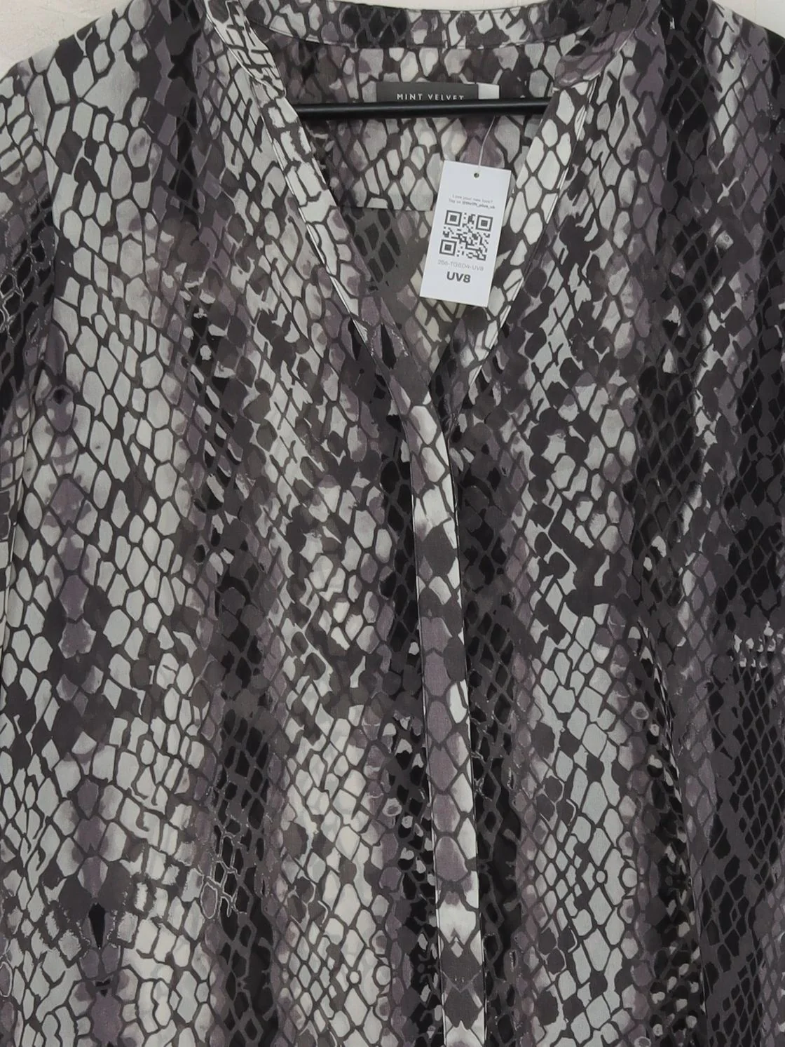 Mint Velvet Women's Top L Grey 100% Polyester Basic - Image 3