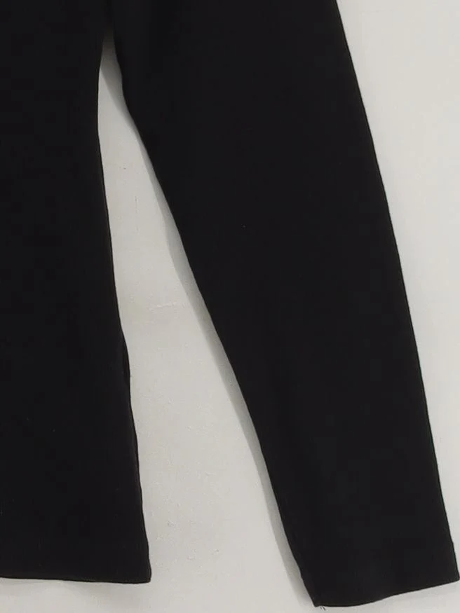 Mint Velvet Women's Top M Black Cotton with Elastane Long Sleeve High Neck Basic - Image 4