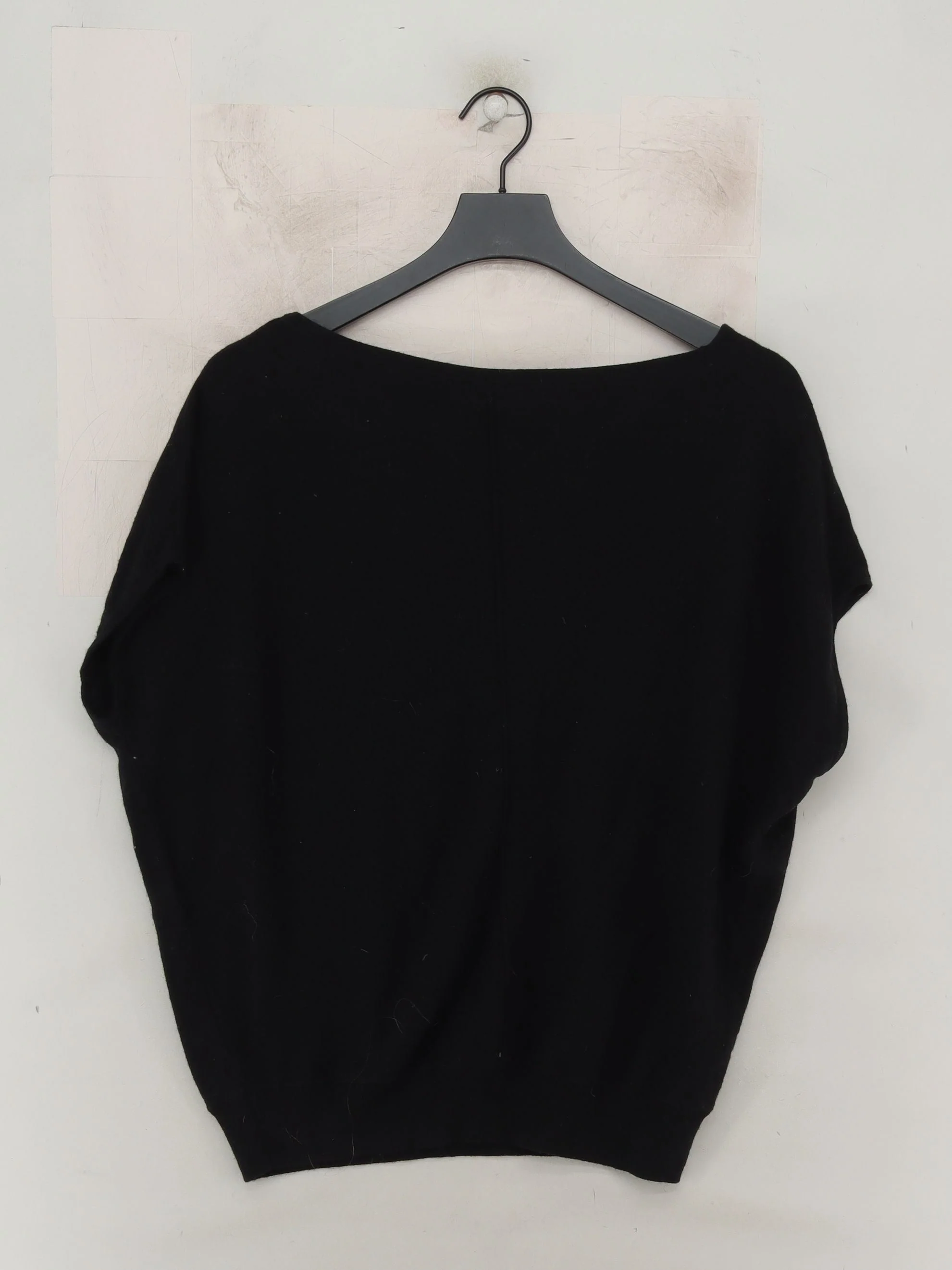 Mint Velvet Women's Top M Black Cotton with Viscose, Polyamide, Cashmere Basic - Image 2