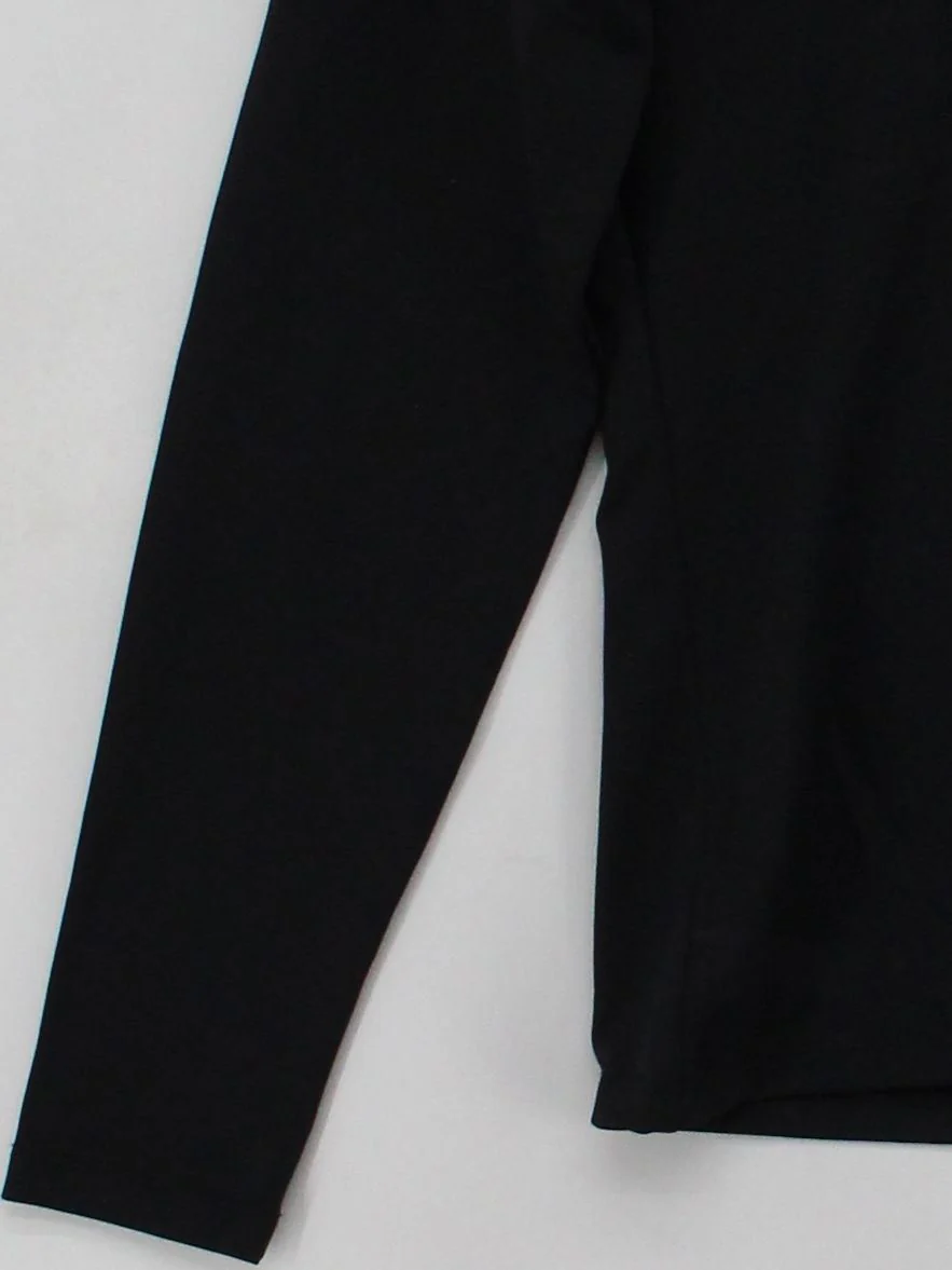 Mint Velvet Women's Top M Black Polyamide with Elastane Long Sleeve V-Neck Basic - Image 4