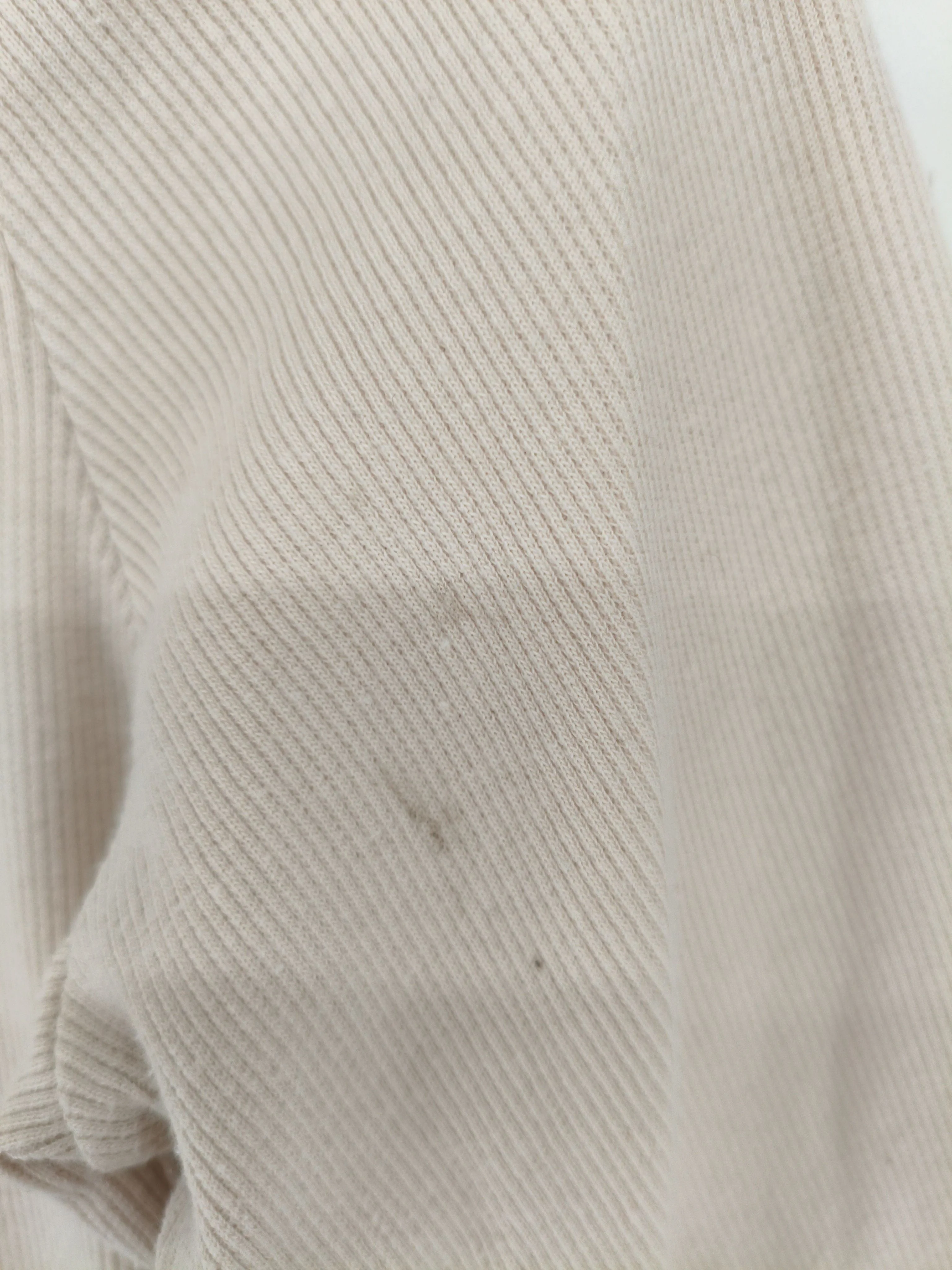 Mint Velvet Women's Top M Cream 100% Cotton Long Sleeve Round Neck Basic - Image 5