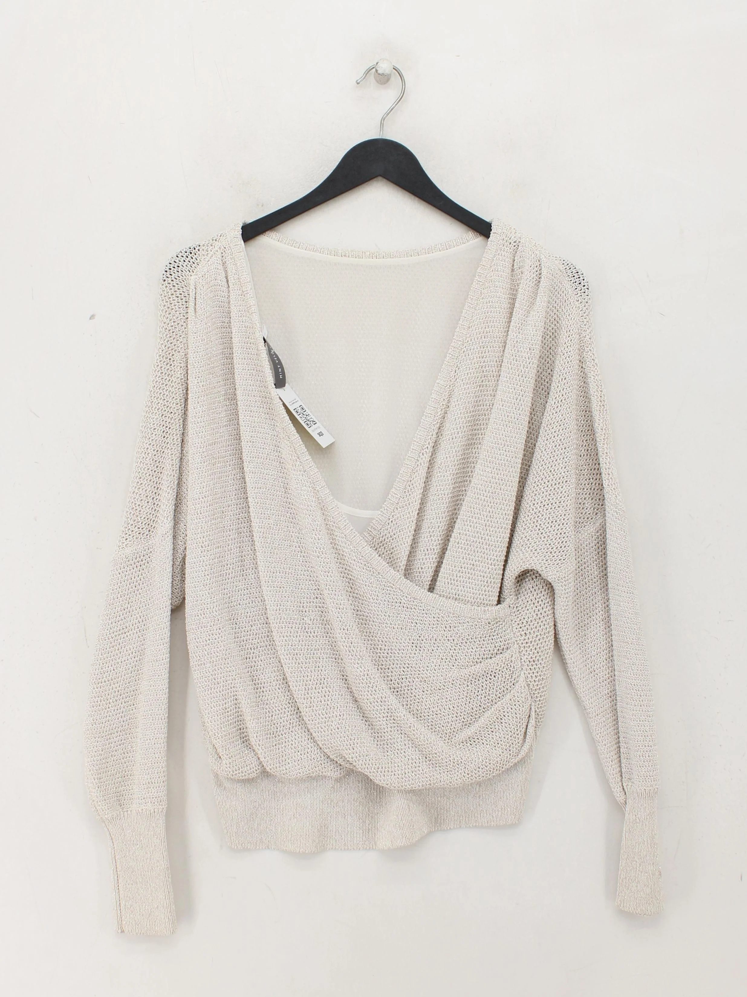 Mint Velvet Women's Top M Cream Cotton - Image 2
