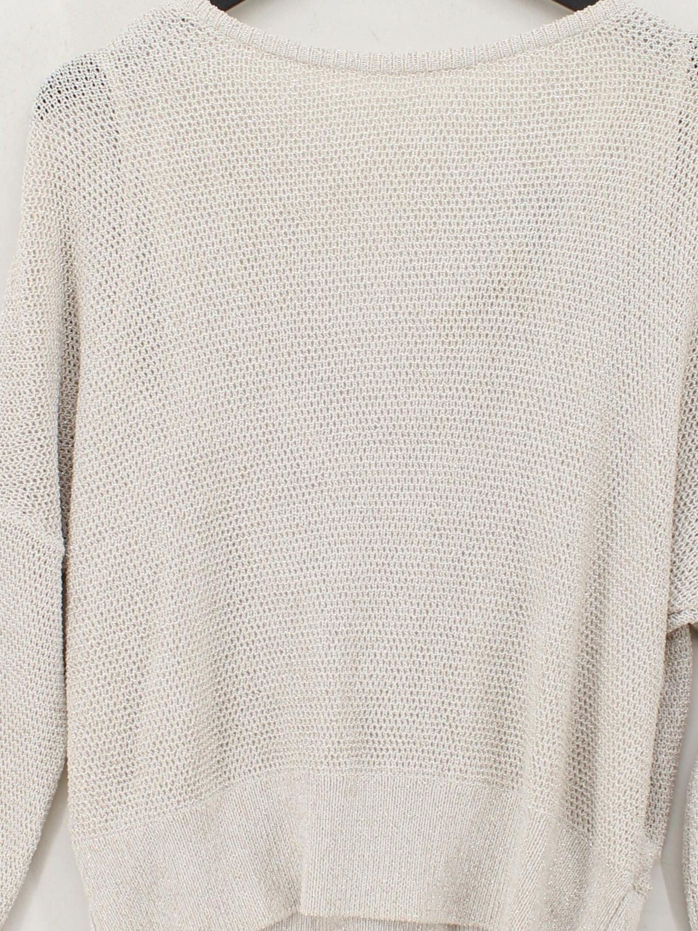 Mint Velvet Women's Top M Cream Cotton - Image 3